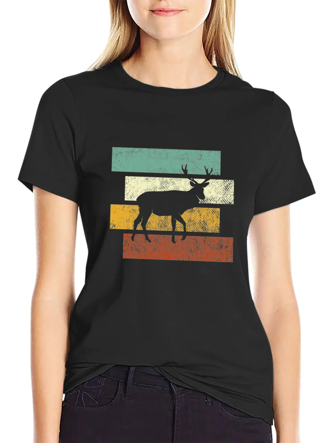 Deer Retro Relaxed Everyday Tee – Lightweight And Durable Cotton