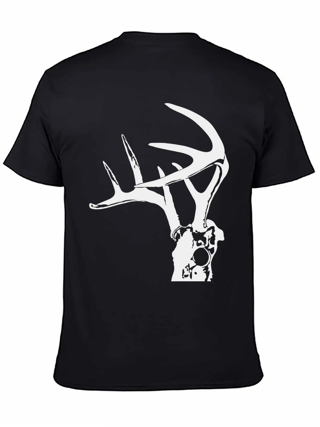 Deer Skull 2 Black Timeless Short Sleeve Tee – Comfy And Minimalist Design