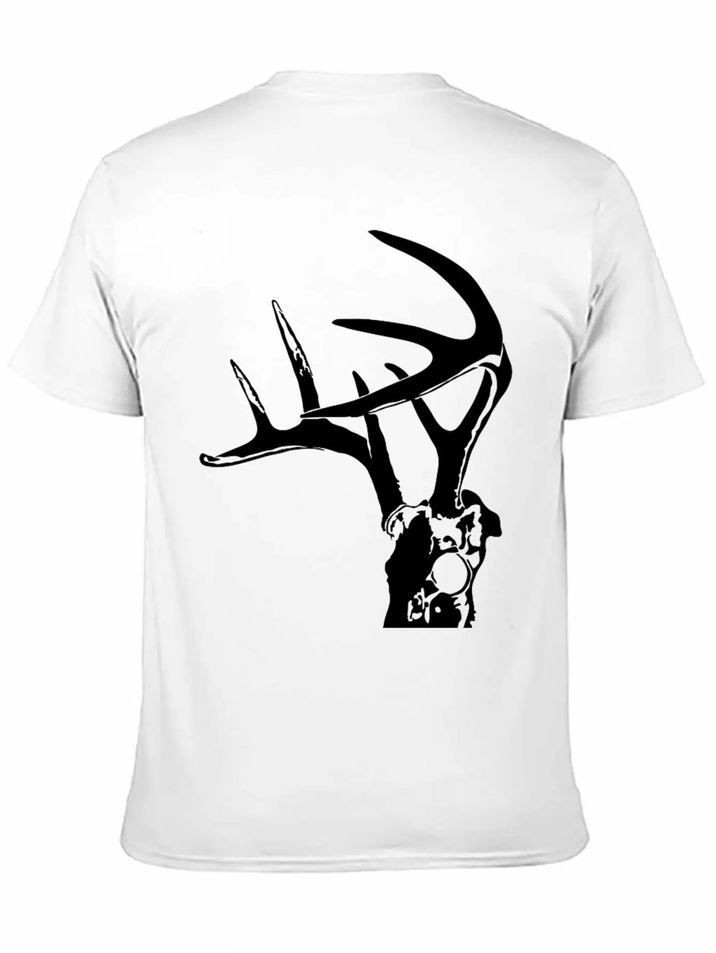 Deer Skull 2 Black Timeless Short Sleeve Tee – Comfy And Minimalist Design