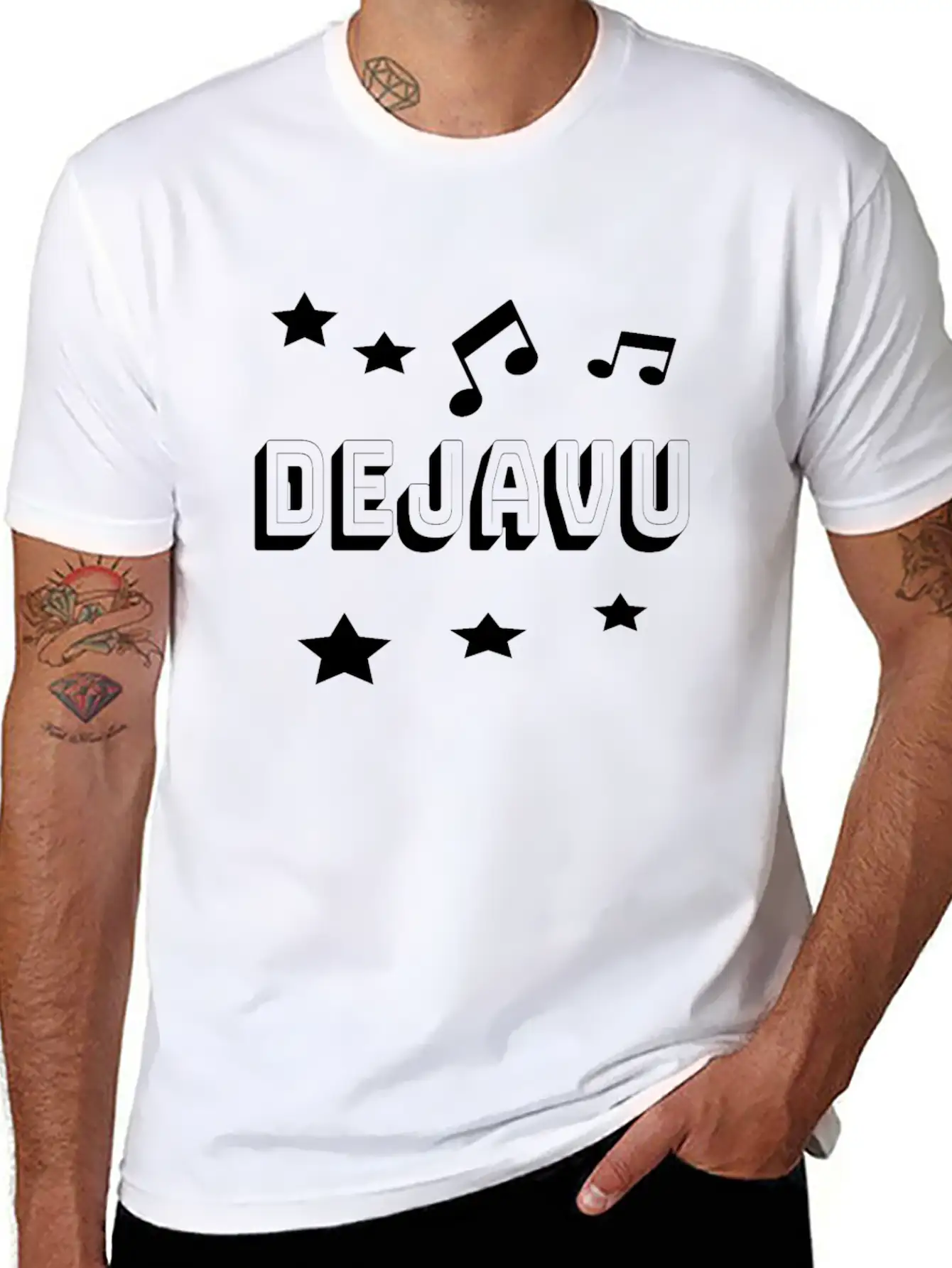 Dejavu Charts Music Fan Concert Classic Cotton Tee – Unisex Comfort For Any Season