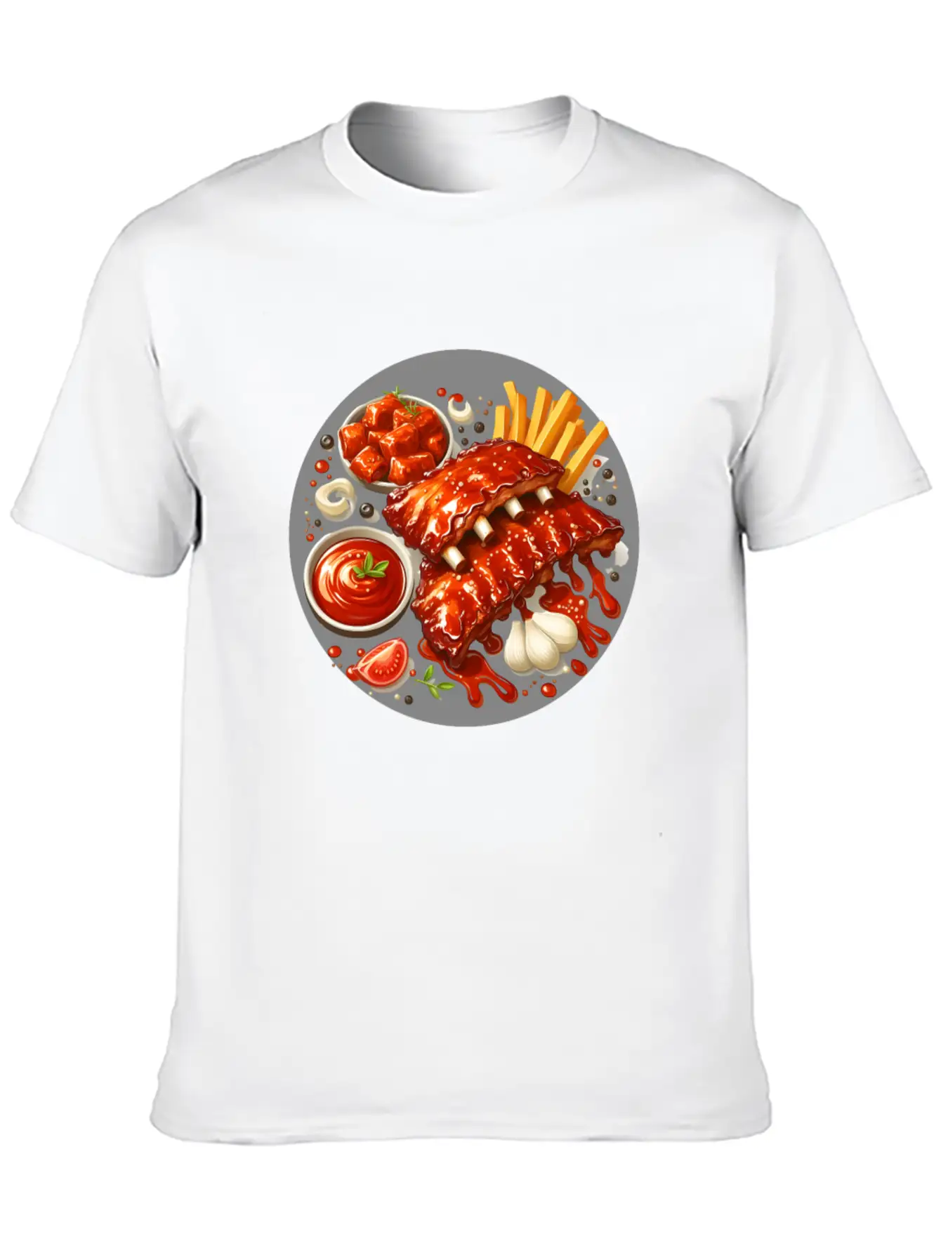 Delicious Barbecue Spare Ribs Timeless Short Sleeve Tee – Comfy And Minimalist Design