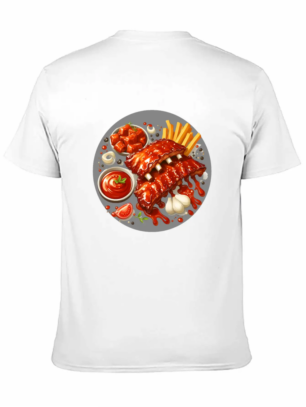 Delicious Barbecue Spare Ribs Timeless Short Sleeve Tee – Comfy And Minimalist Design