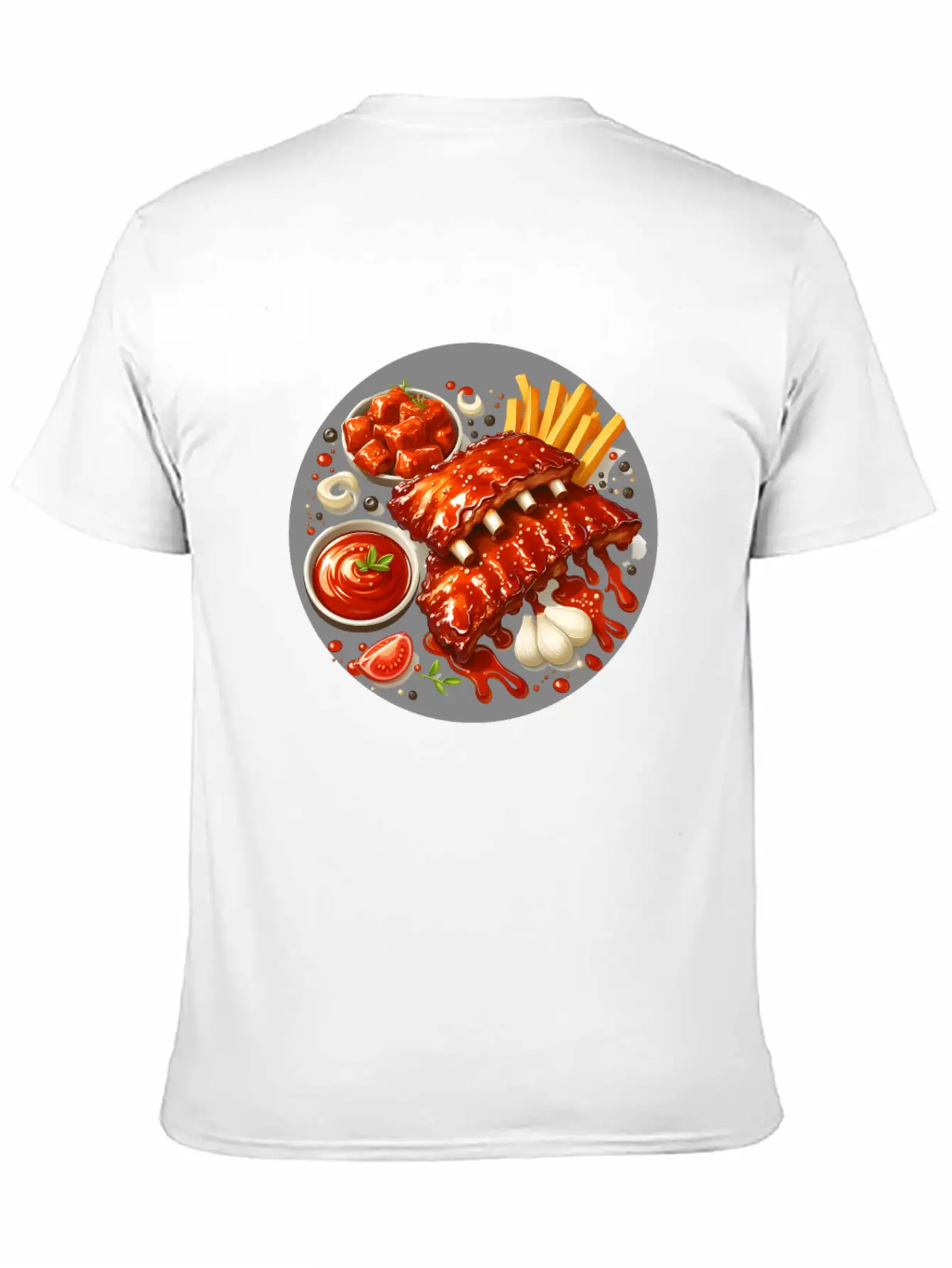 Delicious Barbecue Spare Ribs Timeless Short Sleeve Tee – Comfy And Minimalist Design