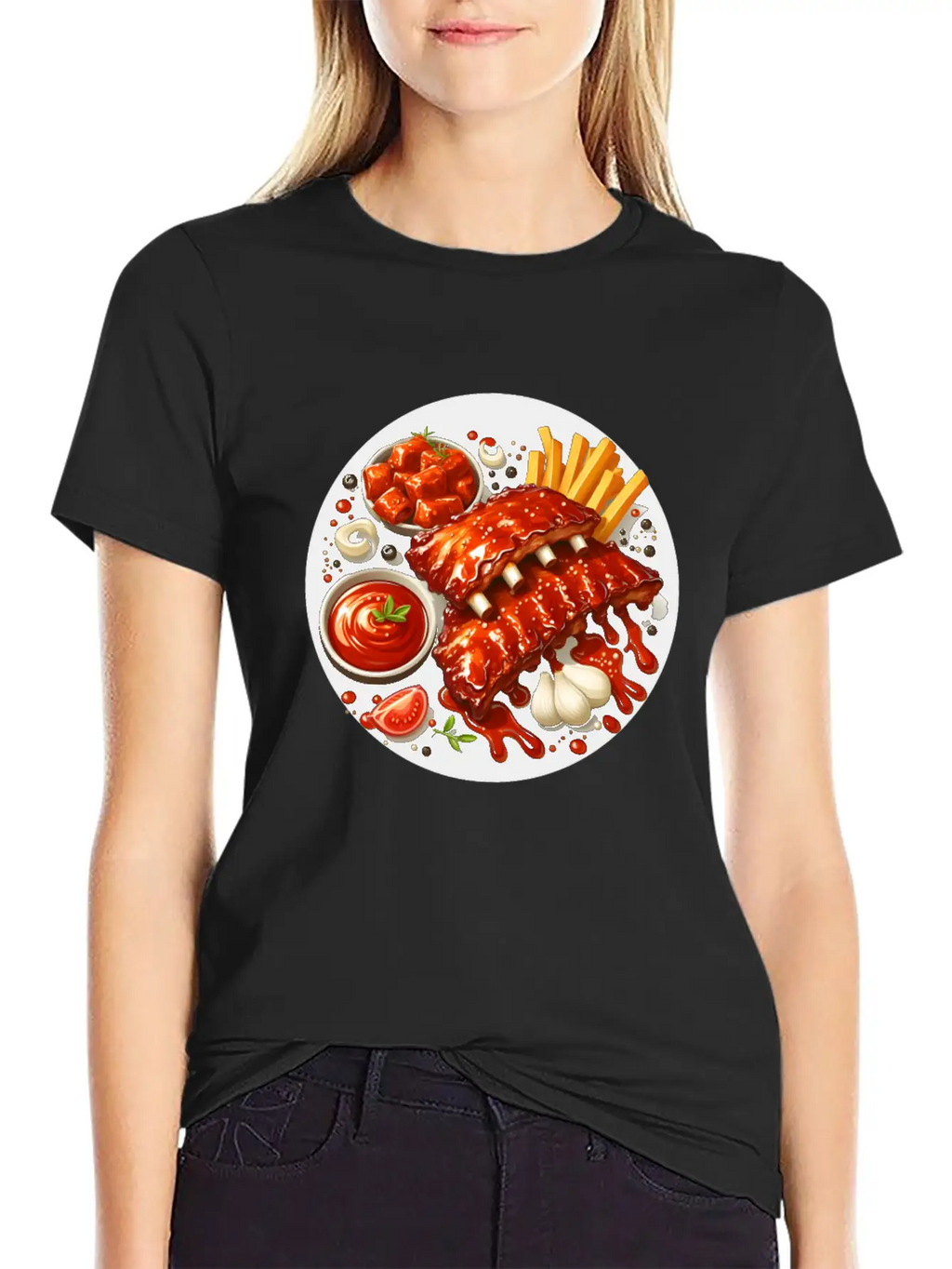 Delicious Barbecue Spare Ribs Timeless Short Sleeve Tee – Comfy And Minimalist Design