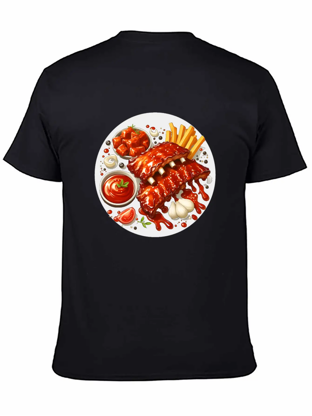 Delicious Barbecue Spare Ribs Timeless Short Sleeve Tee – Comfy And Minimalist Design