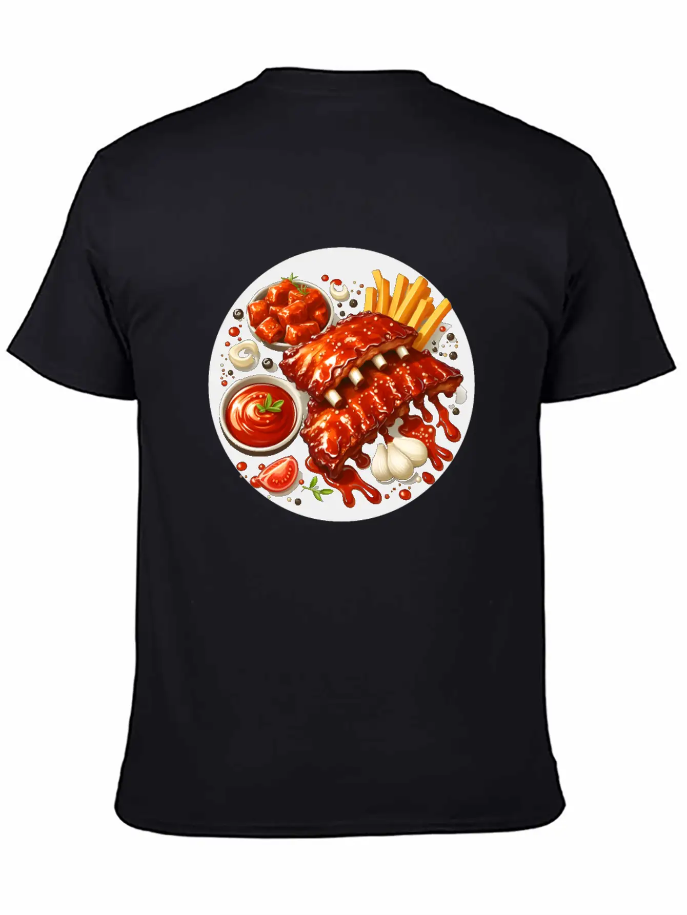 Delicious Barbecue Spare Ribs Timeless Short Sleeve Tee – Comfy And Minimalist Design