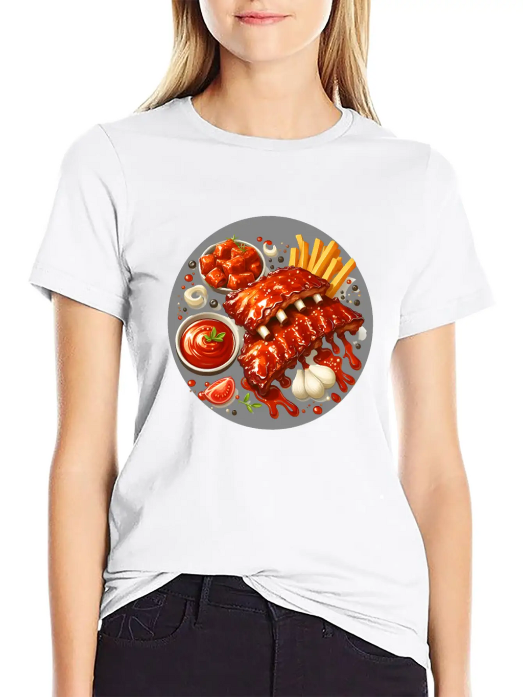 Delicious Barbecue Spare Ribs Timeless Short Sleeve Tee – Comfy And Minimalist Design