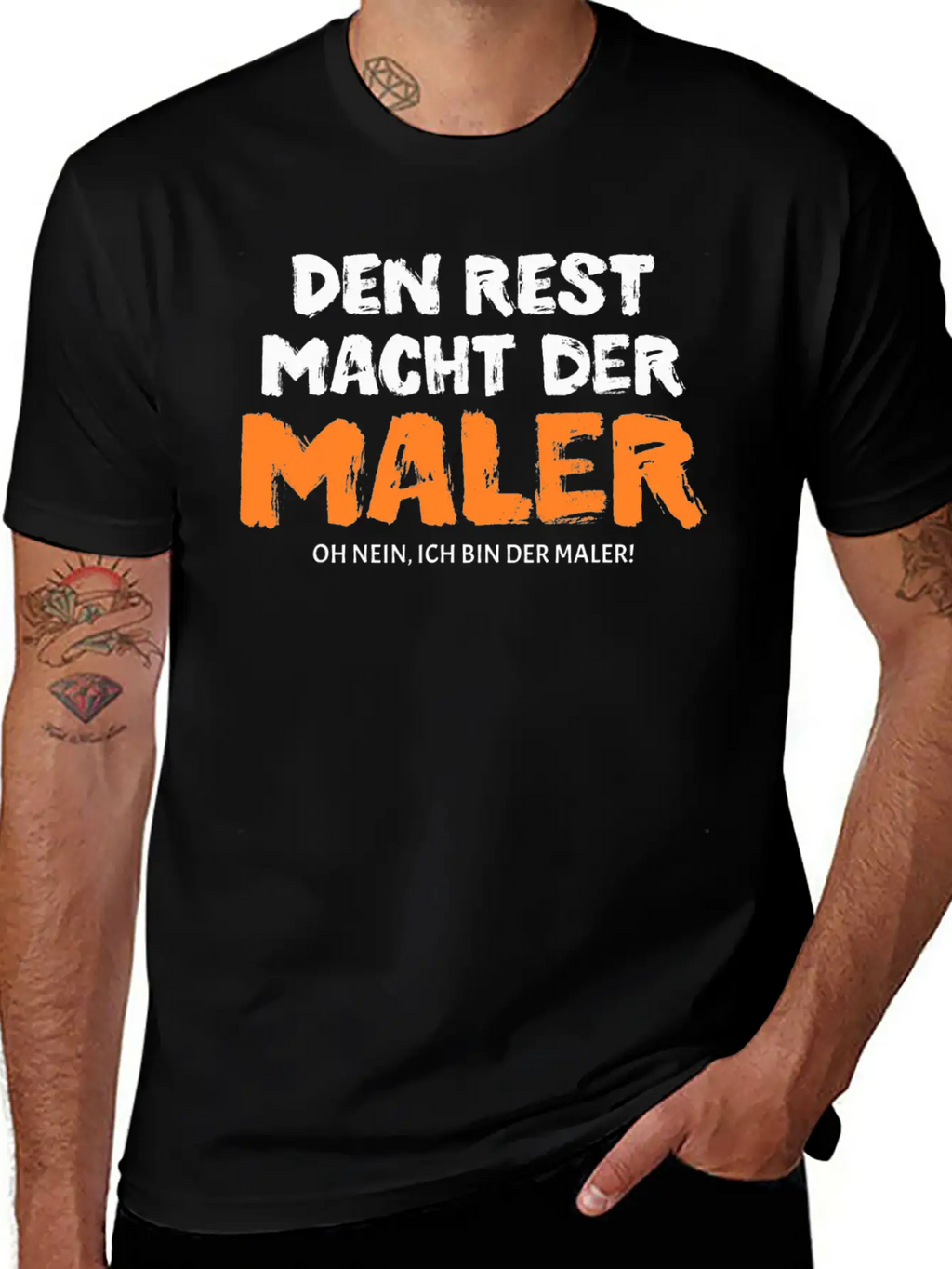 Den Rest Macht The Painter Relaxed Everyday Tee – Lightweight And Durable Cotton