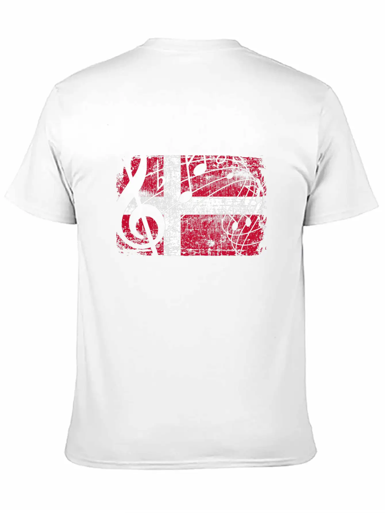 Denmark Music Flag Breathable Graphic T-Shirt – Perfect For Casual Days