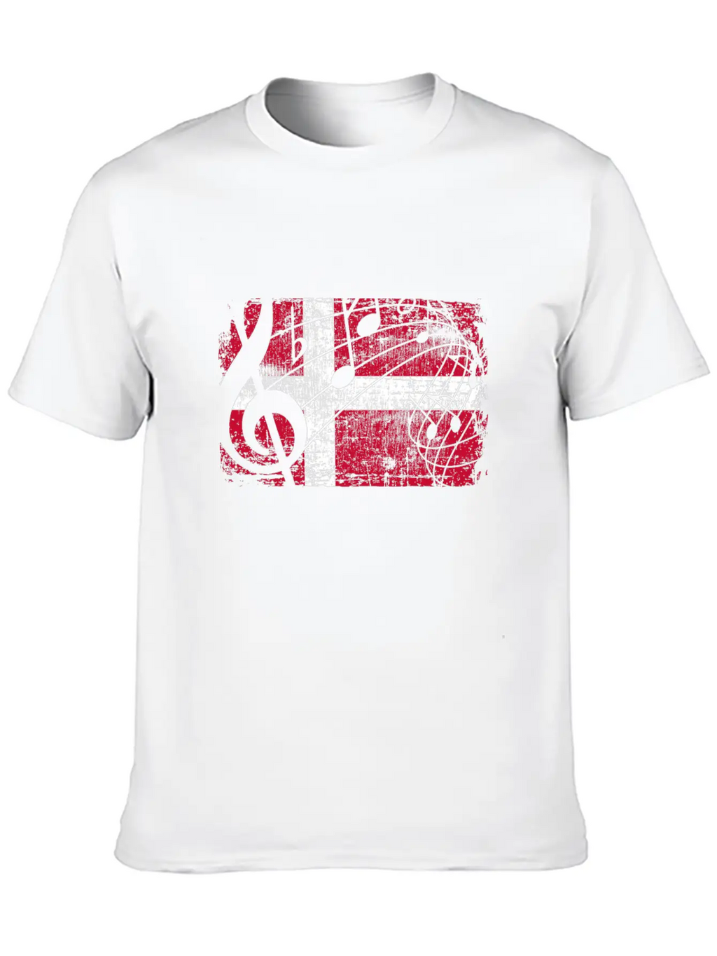 Denmark Music Flag Breathable Graphic T-Shirt – Perfect For Casual Days
