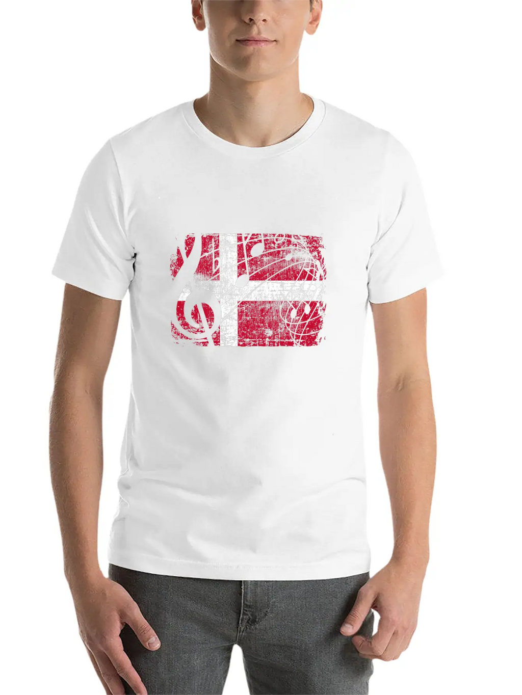 Denmark Music Flag Breathable Graphic T-Shirt – Perfect For Casual Days