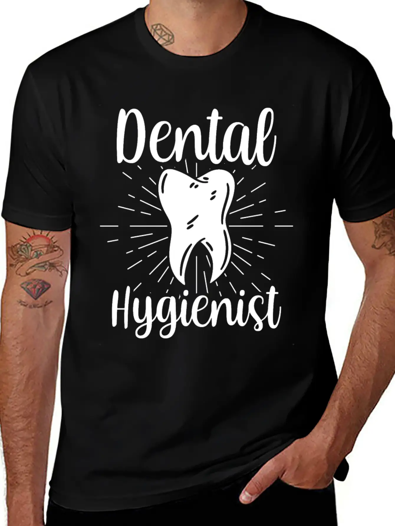 Dental Hygienist Hygiene Clinic Dentist Team Breathable Soft Cotton T-Shirt – Timeless Casual Look