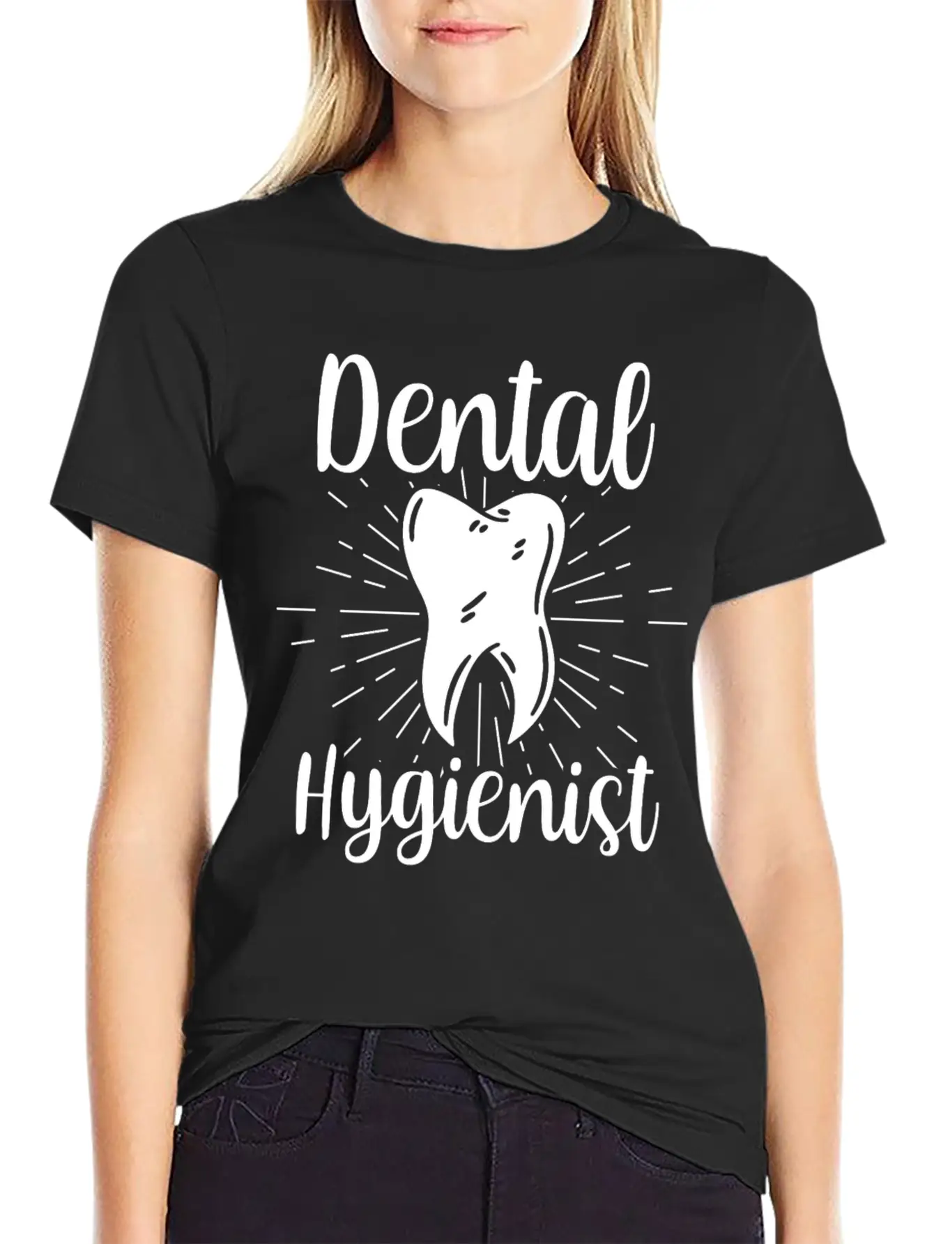 Dental Hygienist Hygiene Clinic Dentist Team Breathable Soft Cotton T-Shirt – Timeless Casual Look