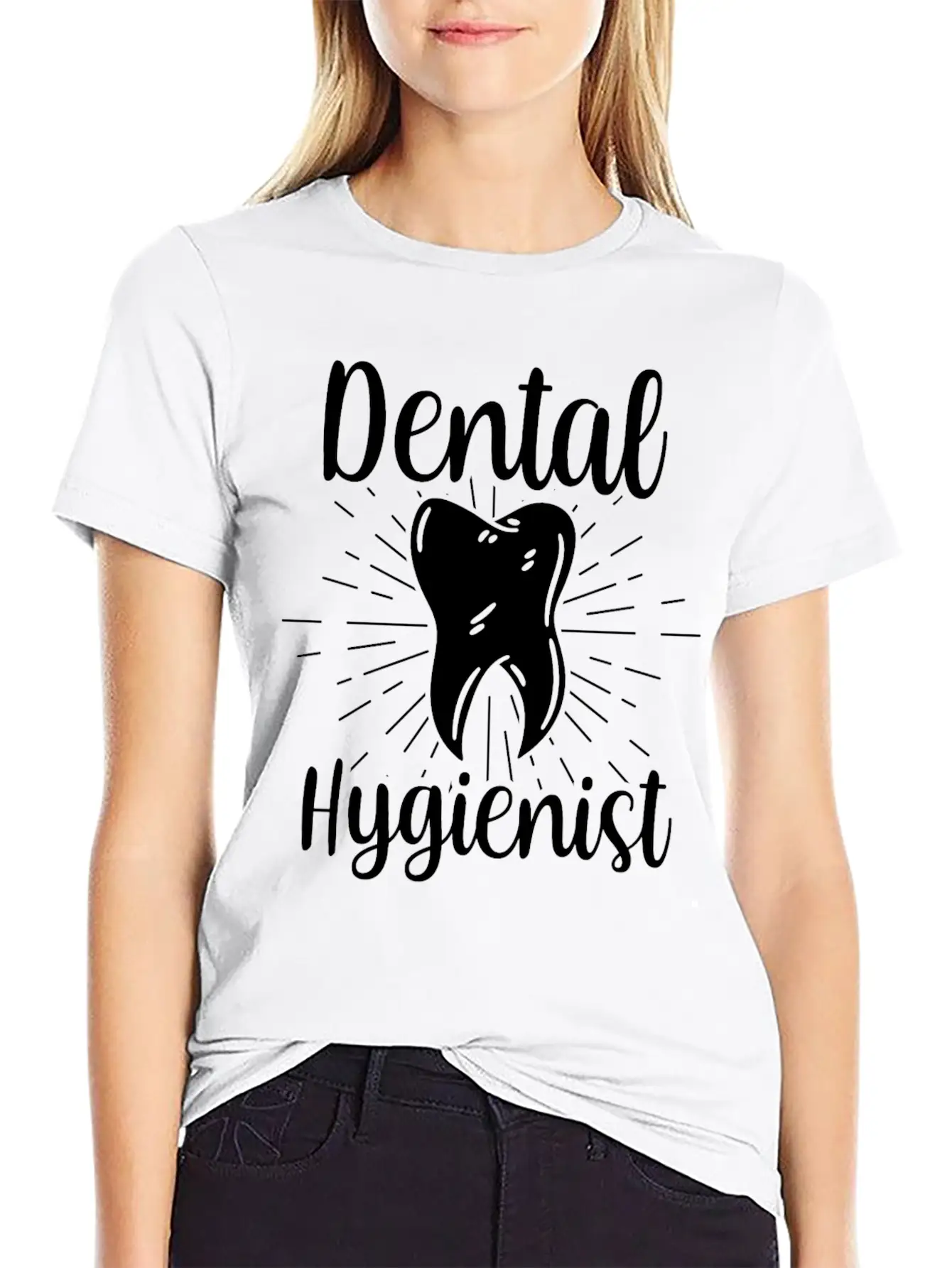 Dental Hygienist Hygiene Clinic Dentist Team Breathable Soft Cotton T-Shirt – Timeless Casual Look