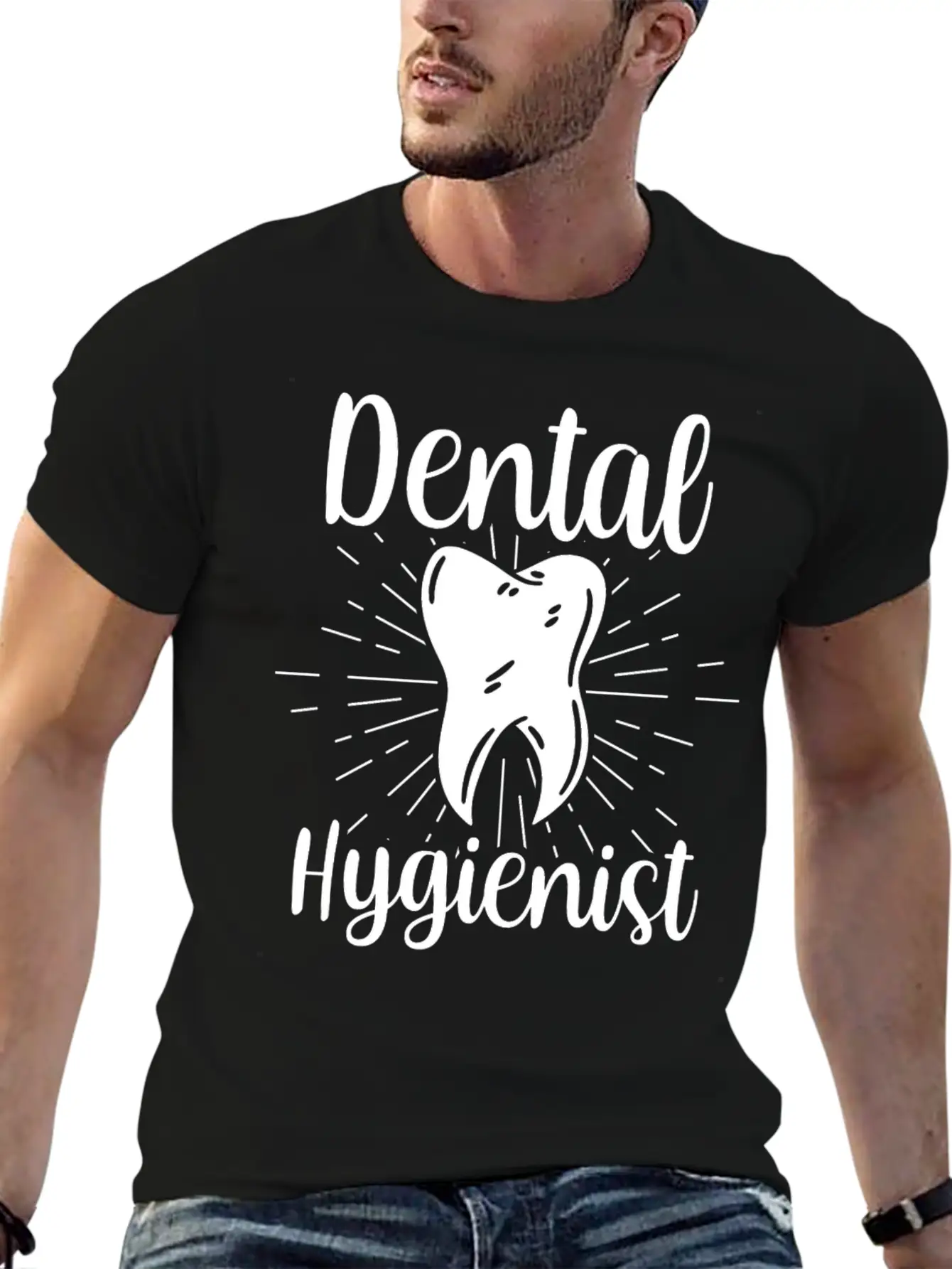 Dental Hygienist Hygiene Clinic Dentist Team Breathable Soft Cotton T-Shirt – Timeless Casual Look