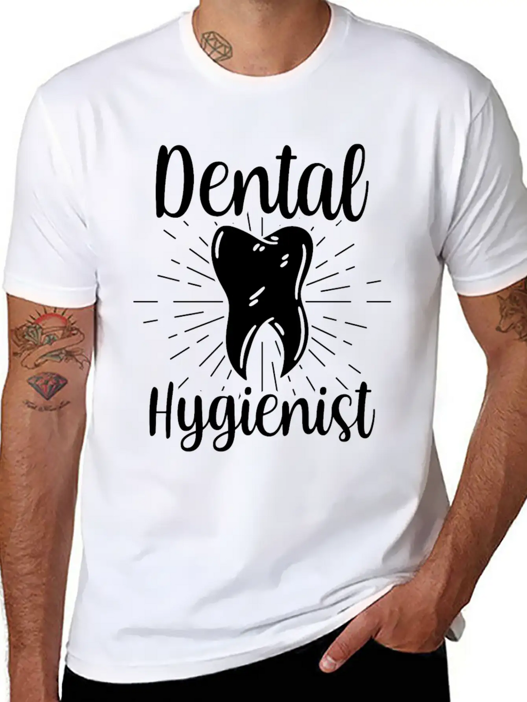 Dental Hygienist Hygiene Clinic Dentist Team Breathable Soft Cotton T-Shirt – Timeless Casual Look