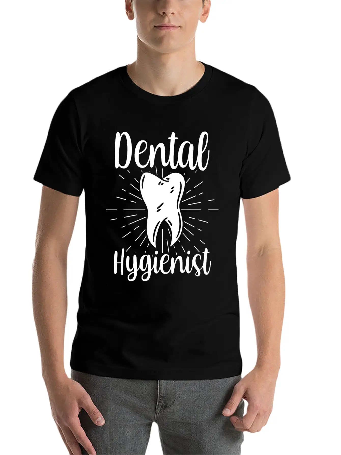 Dental Hygienist Hygiene Clinic Dentist Team Breathable Soft Cotton T-Shirt – Timeless Casual Look
