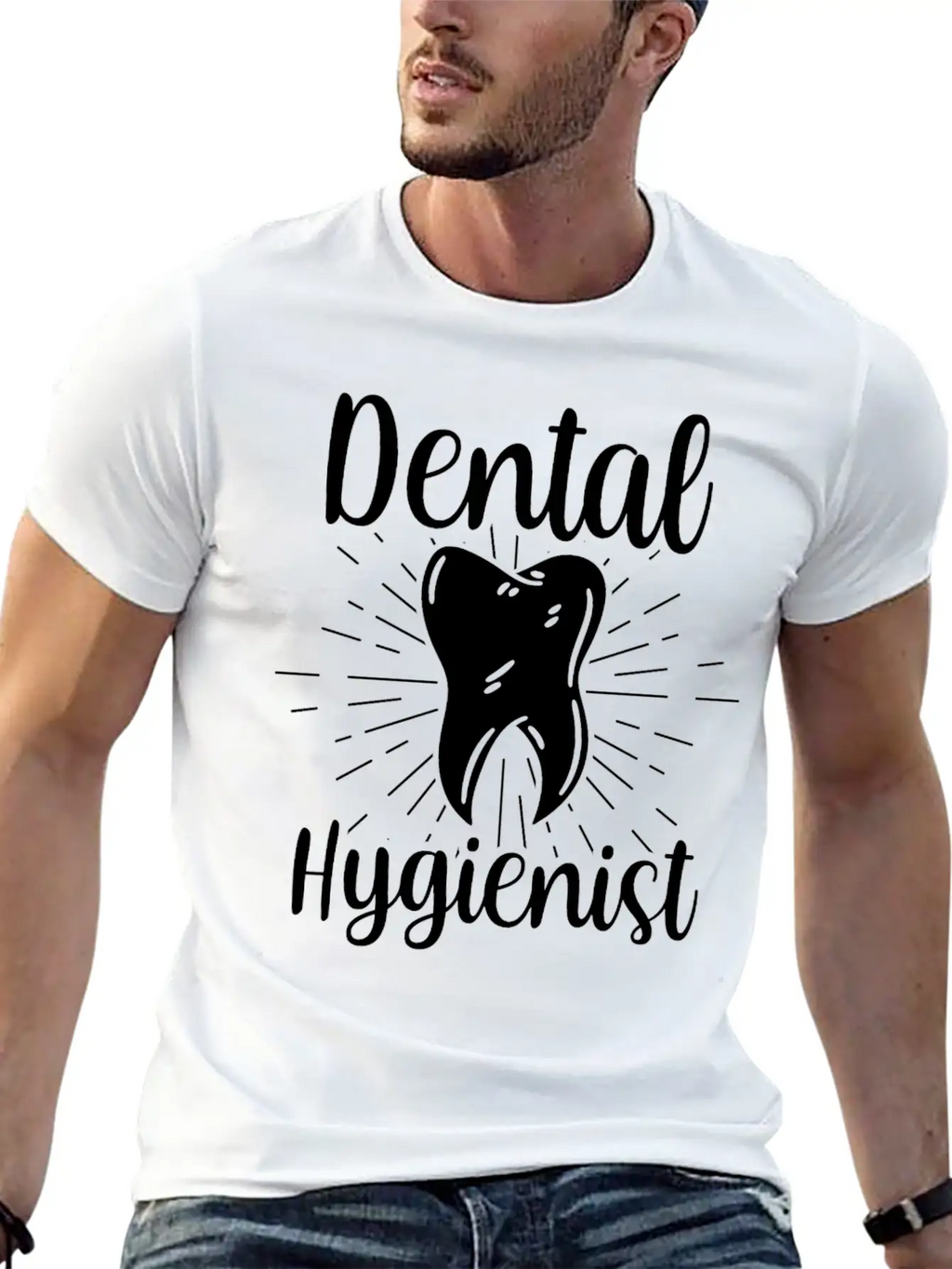 Dental Hygienist Hygiene Clinic Dentist Team Breathable Soft Cotton T-Shirt – Timeless Casual Look