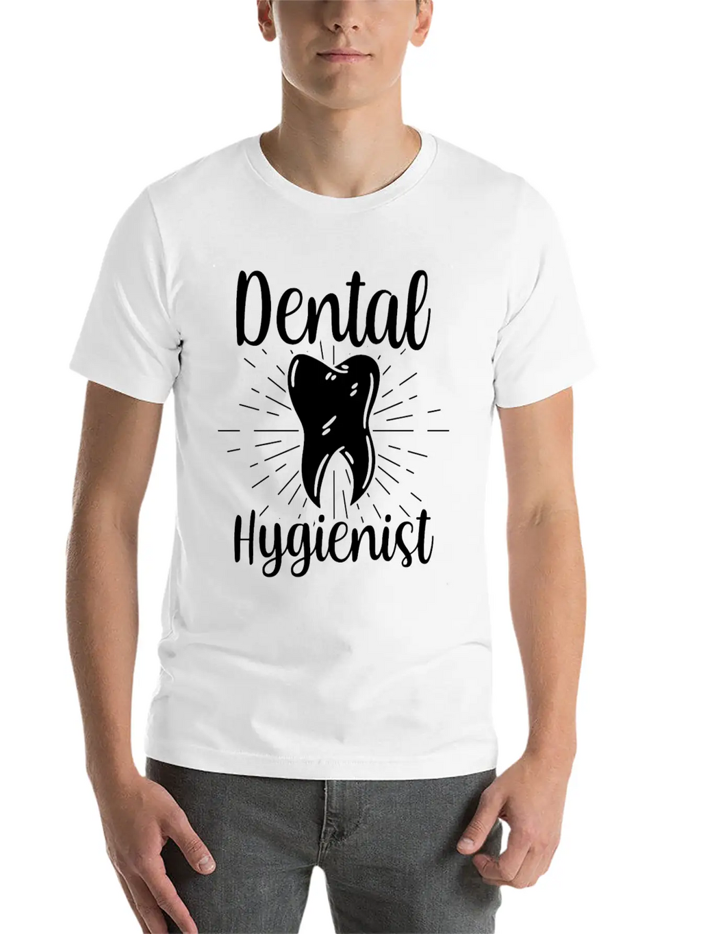 Dental Hygienist Hygiene Clinic Dentist Team Breathable Soft Cotton T-Shirt – Timeless Casual Look