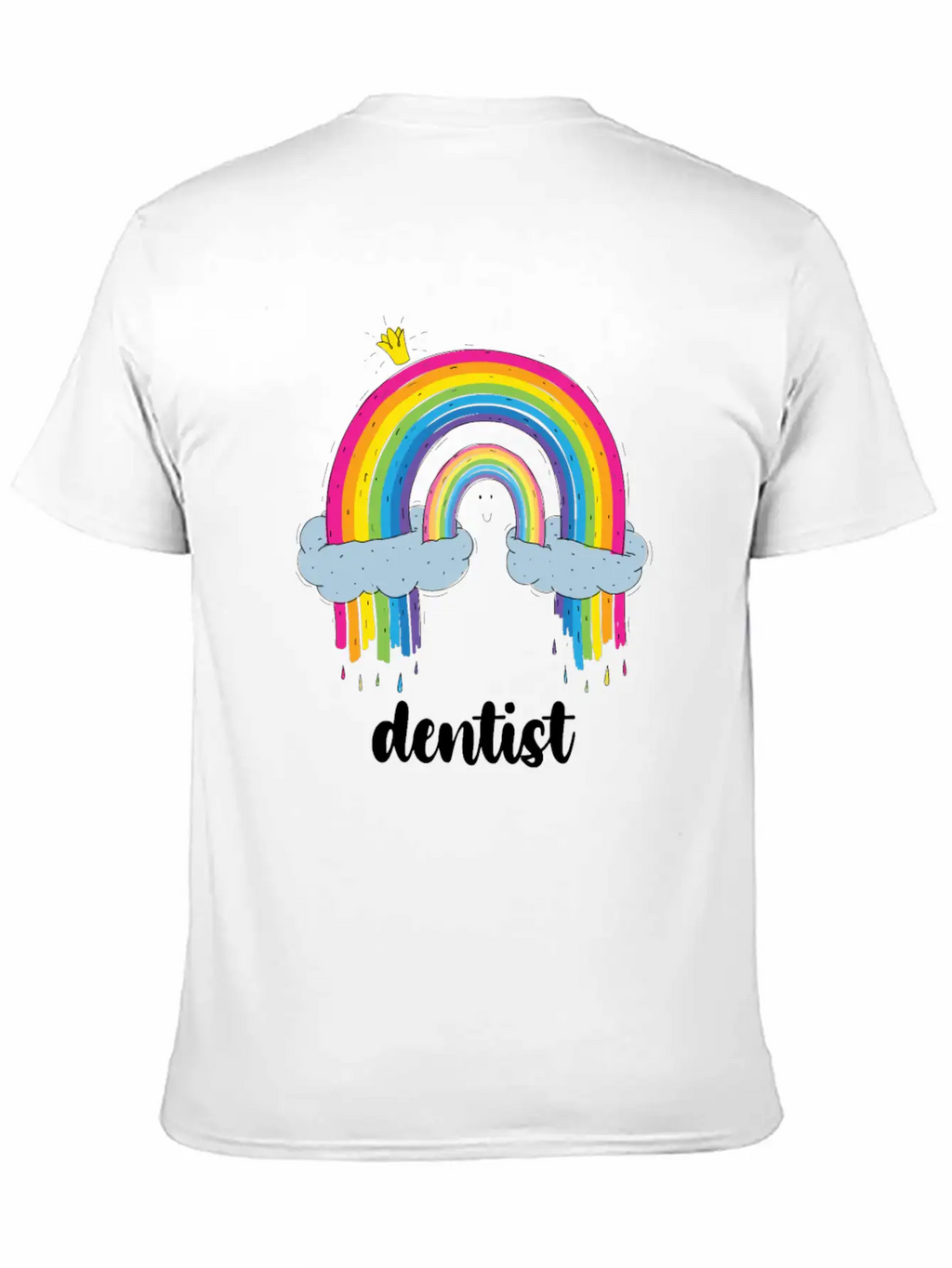 Dentist Cute Boho Rainbow Basic Graphic T-Shirt – Daily Comfort In Soft Cotton
