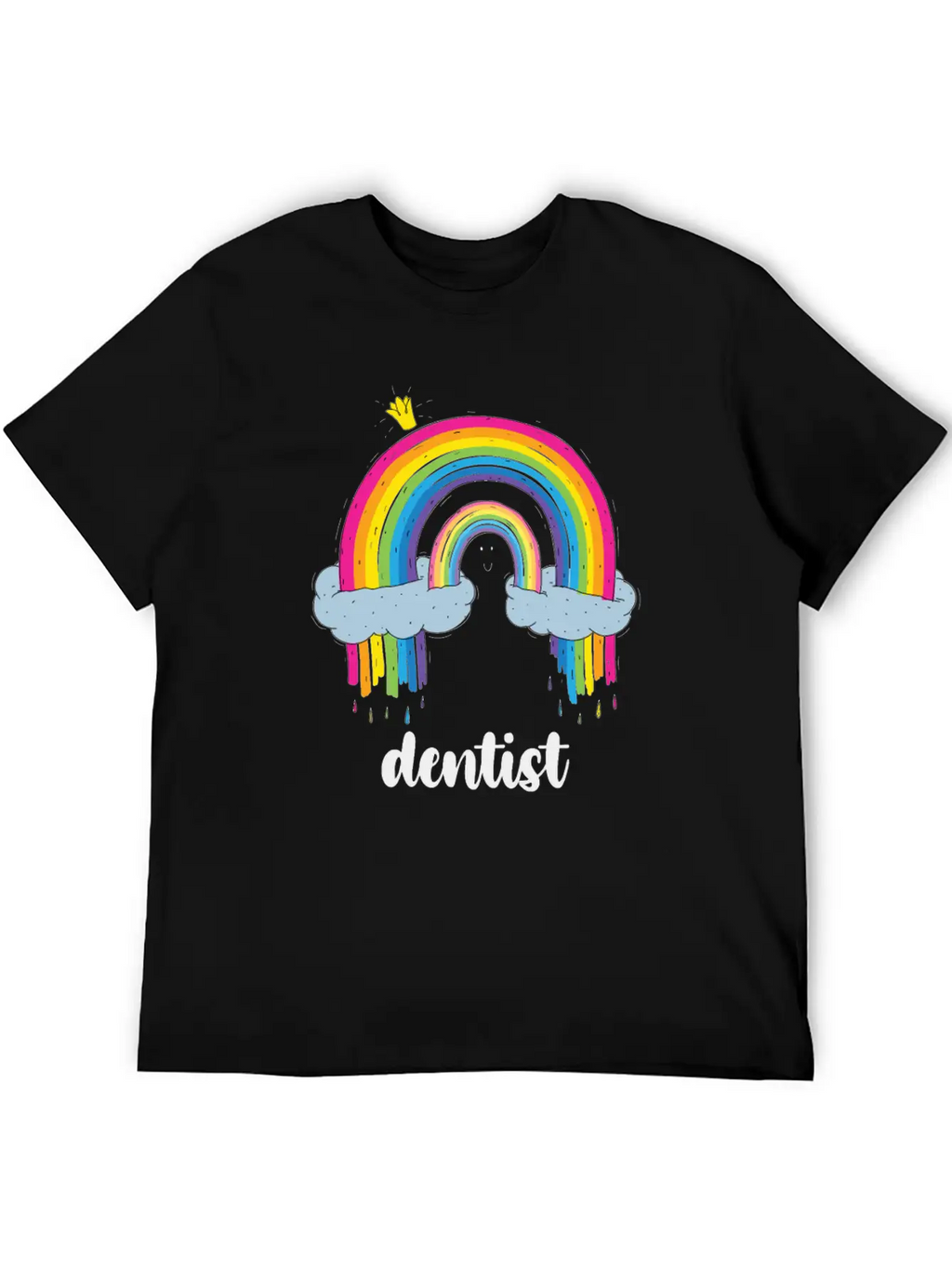 Dentist Cute Boho Rainbow Basic Graphic T-Shirt – Daily Comfort In Soft Cotton