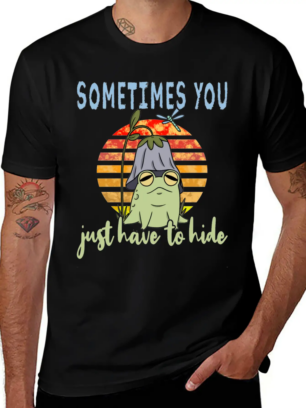 Depression Depression Frog Unisex Casual T-Shirt – Clean Design For Daily Comfort