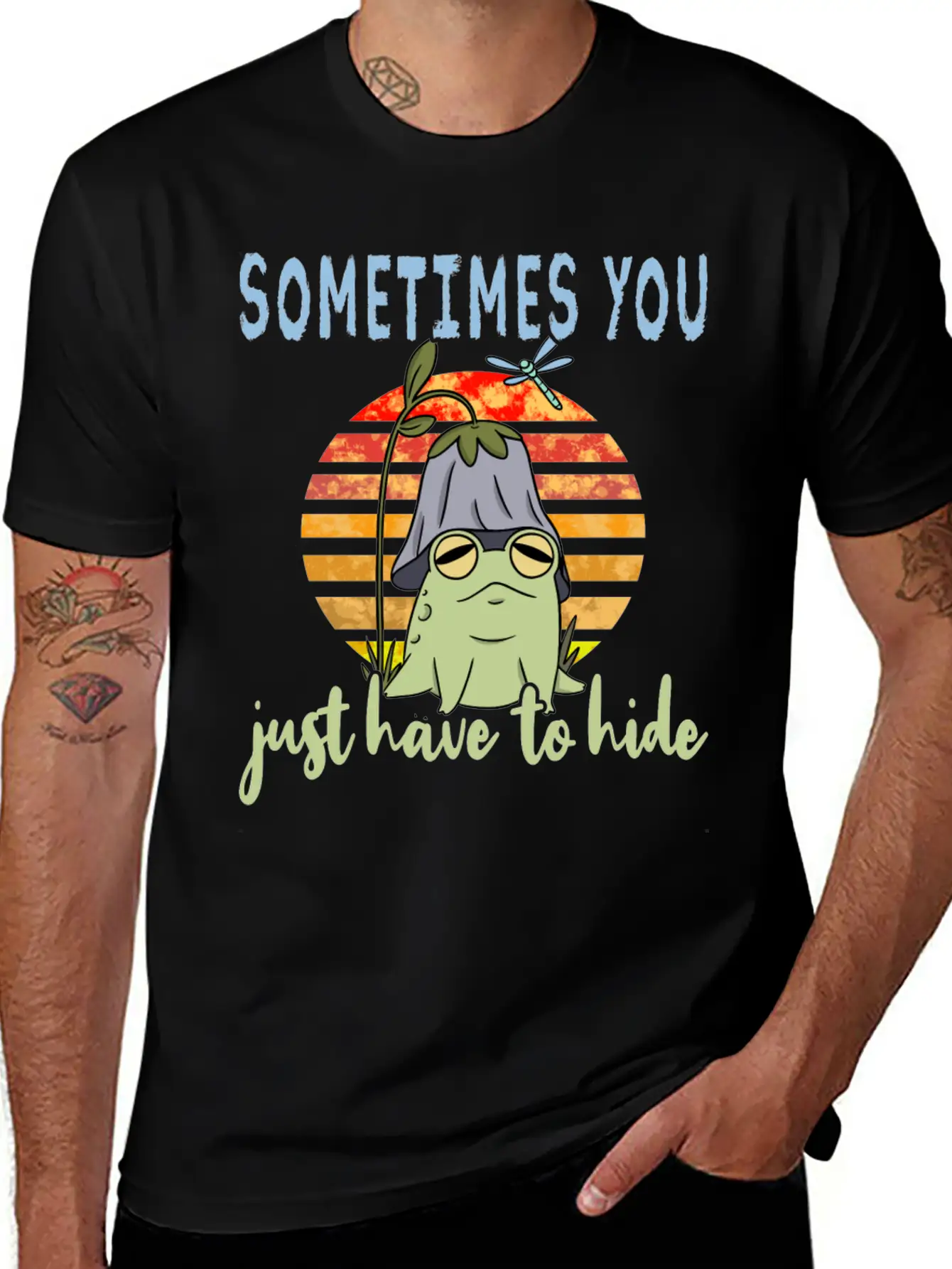 Depression Depression Frog Unisex Casual T-Shirt – Clean Design For Daily Comfort