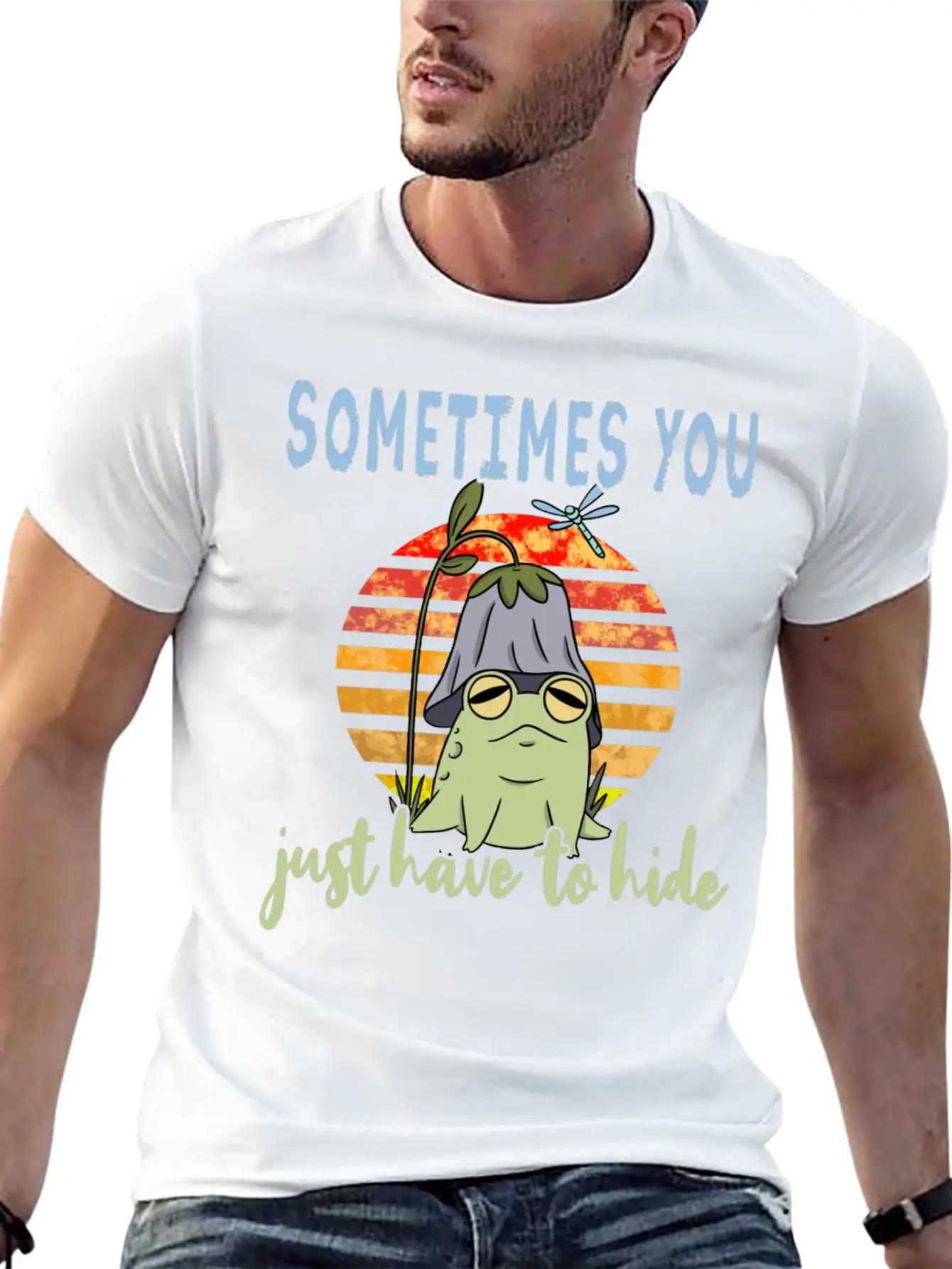Depression Depression Frog Unisex Casual T-Shirt – Clean Design For Daily Comfort