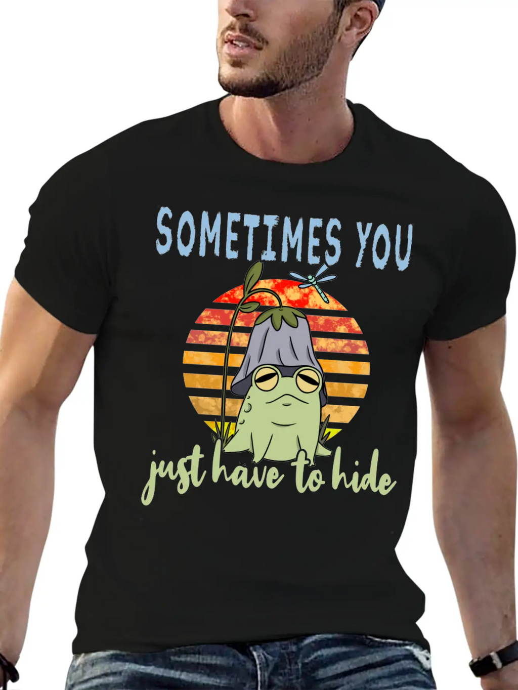 Depression Depression Frog Unisex Casual T-Shirt – Clean Design For Daily Comfort