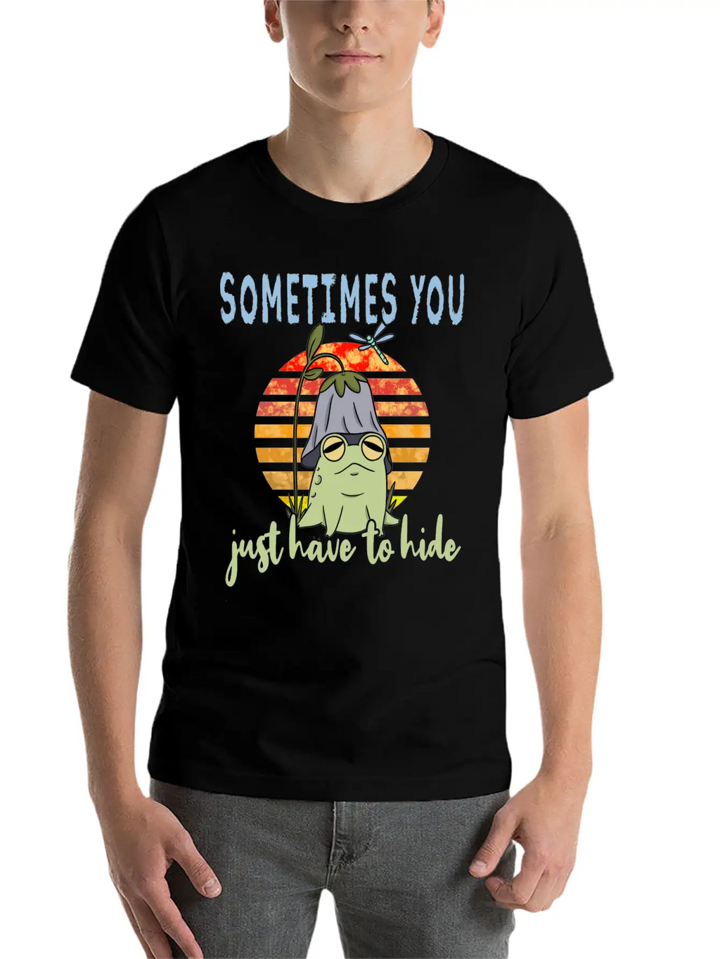 Depression Depression Frog Unisex Casual T-Shirt – Clean Design For Daily Comfort