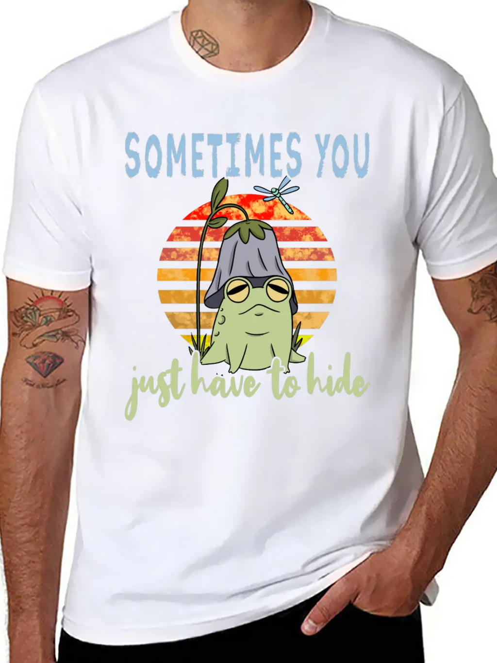 Depression Depression Frog Unisex Casual T-Shirt – Clean Design For Daily Comfort
