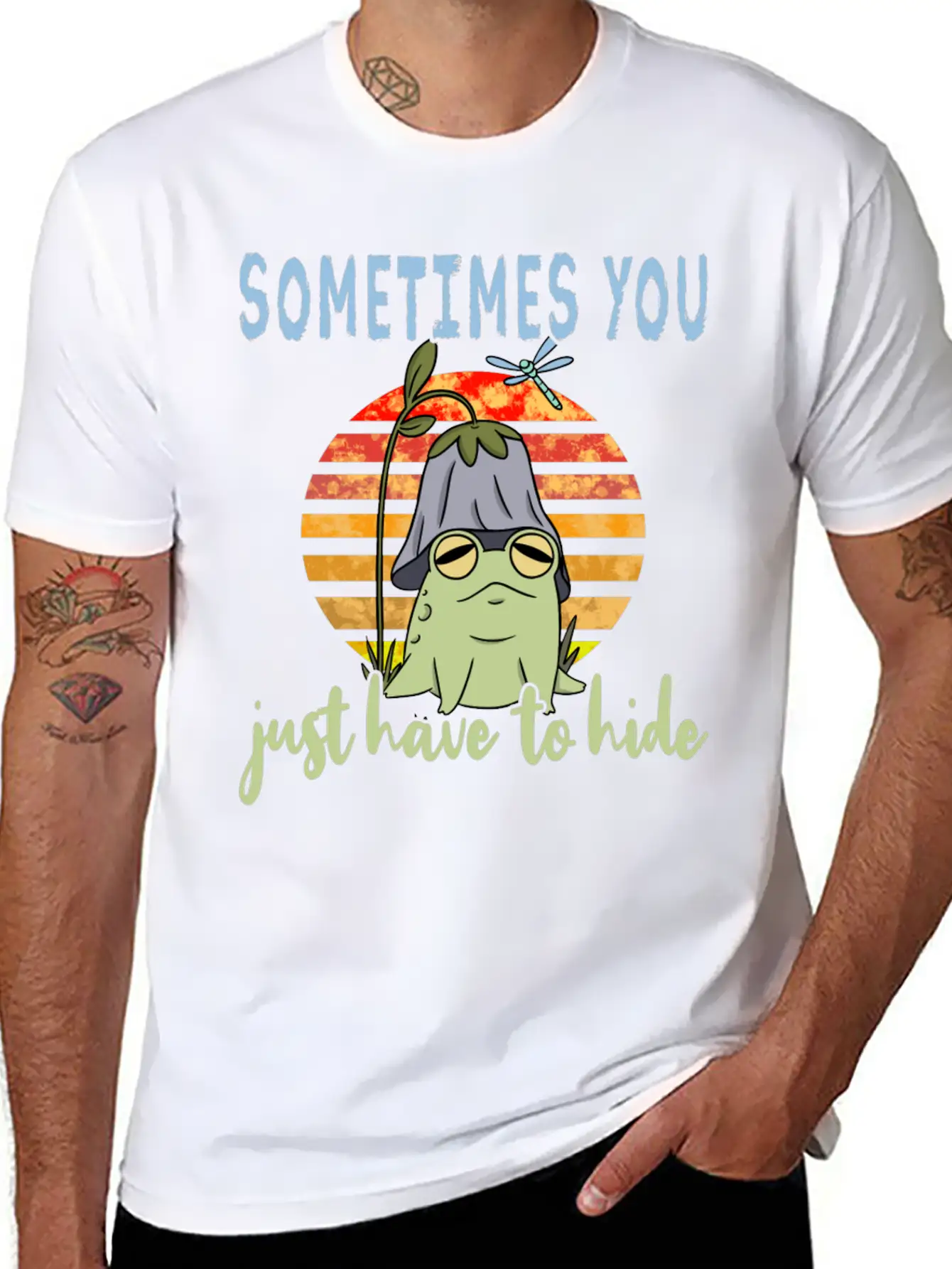 Depression Depression Frog Unisex Casual T-Shirt – Clean Design For Daily Comfort