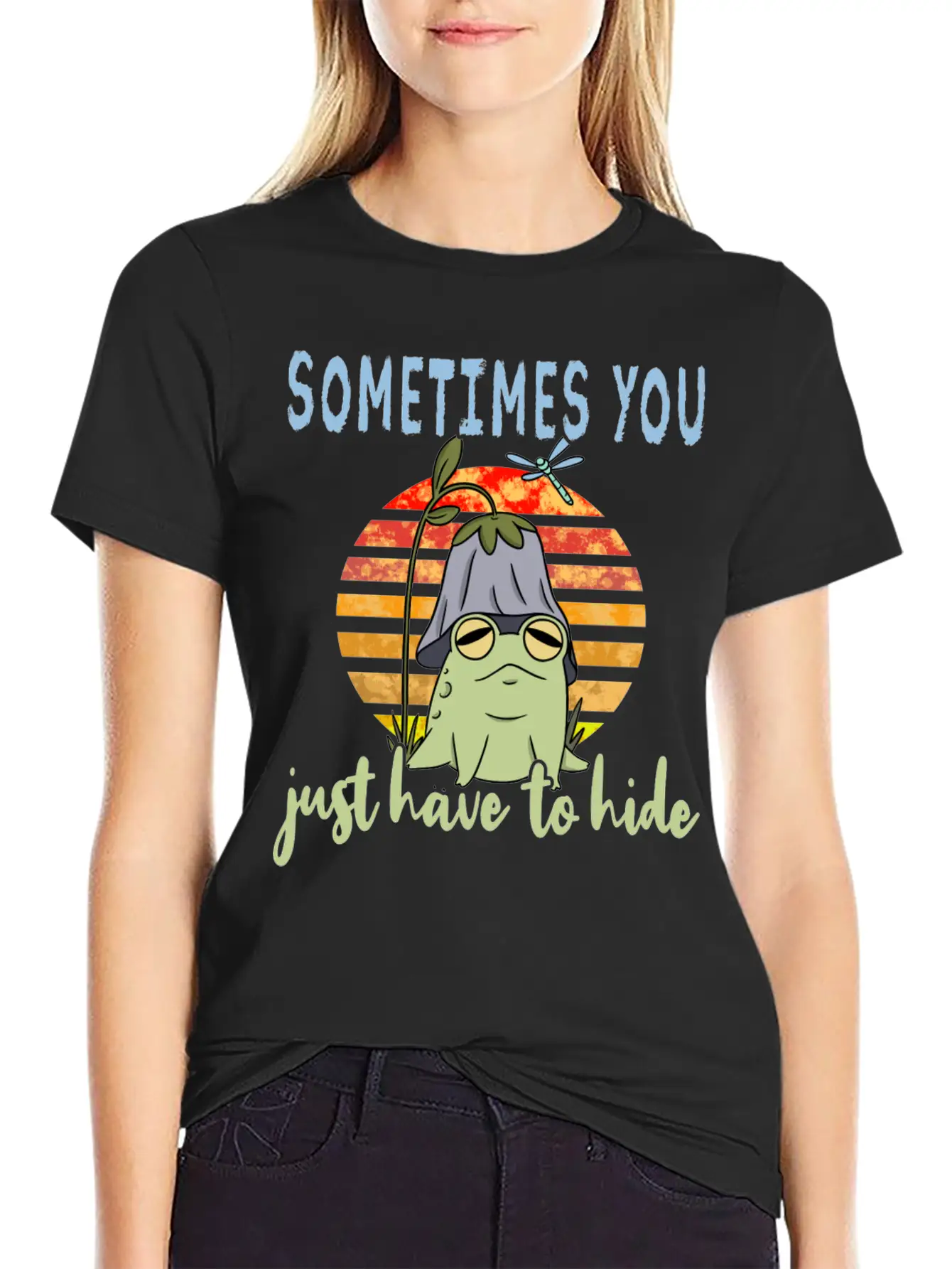 Depression Depression Frog Unisex Casual T-Shirt – Clean Design For Daily Comfort