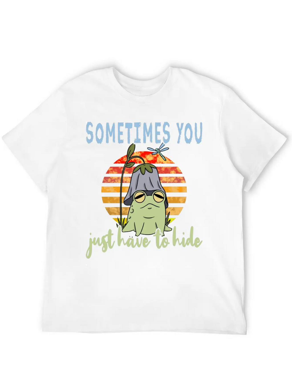 Depression Depression Frog Unisex Casual T-Shirt – Clean Design For Daily Comfort