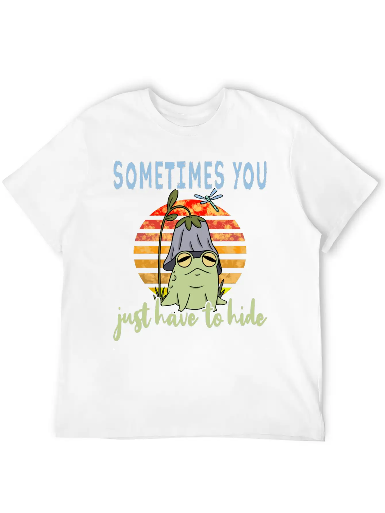 Depression Depression Frog Unisex Casual T-Shirt – Clean Design For Daily Comfort