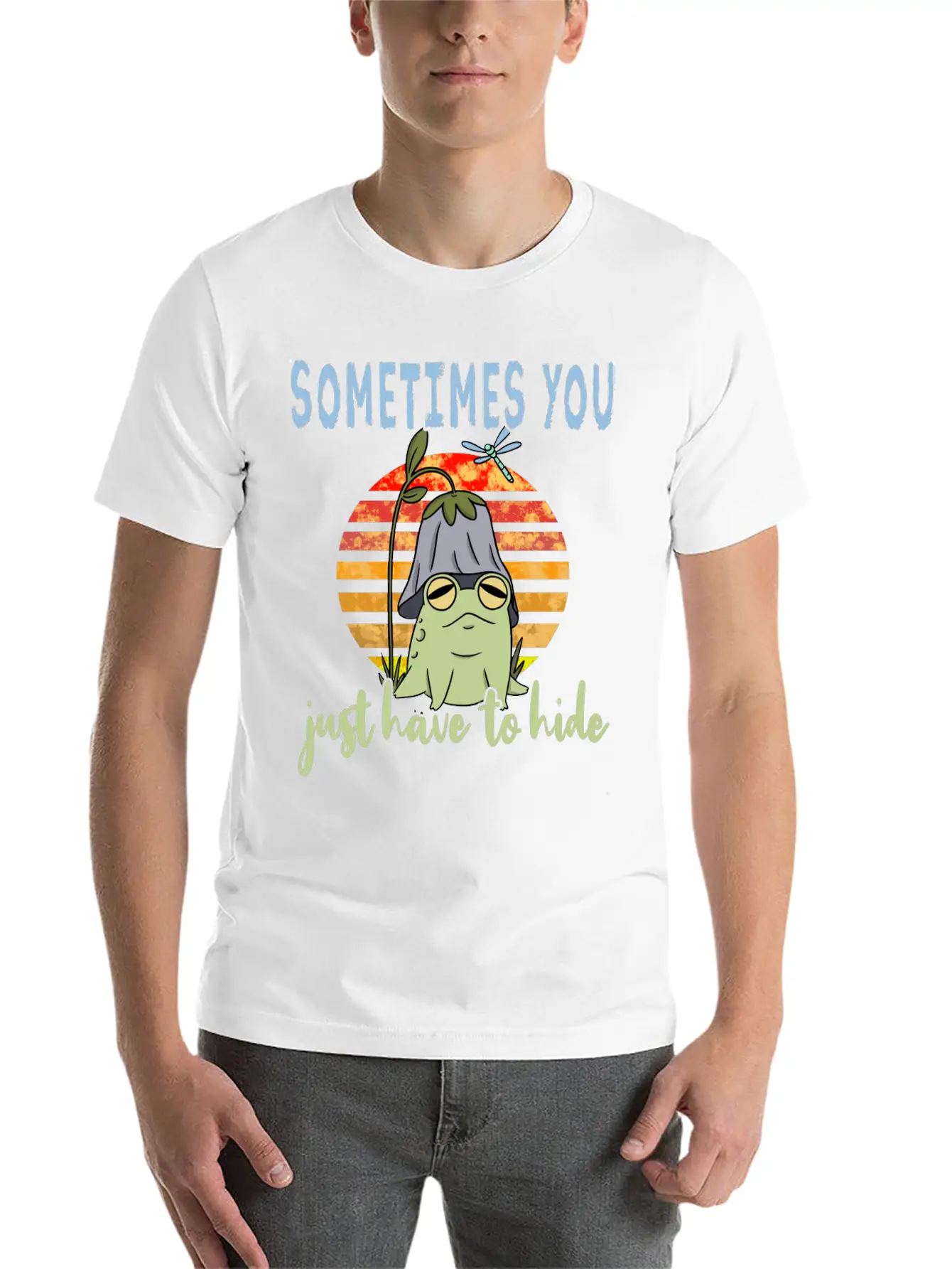 Depression Depression Frog Unisex Casual T-Shirt – Clean Design For Daily Comfort