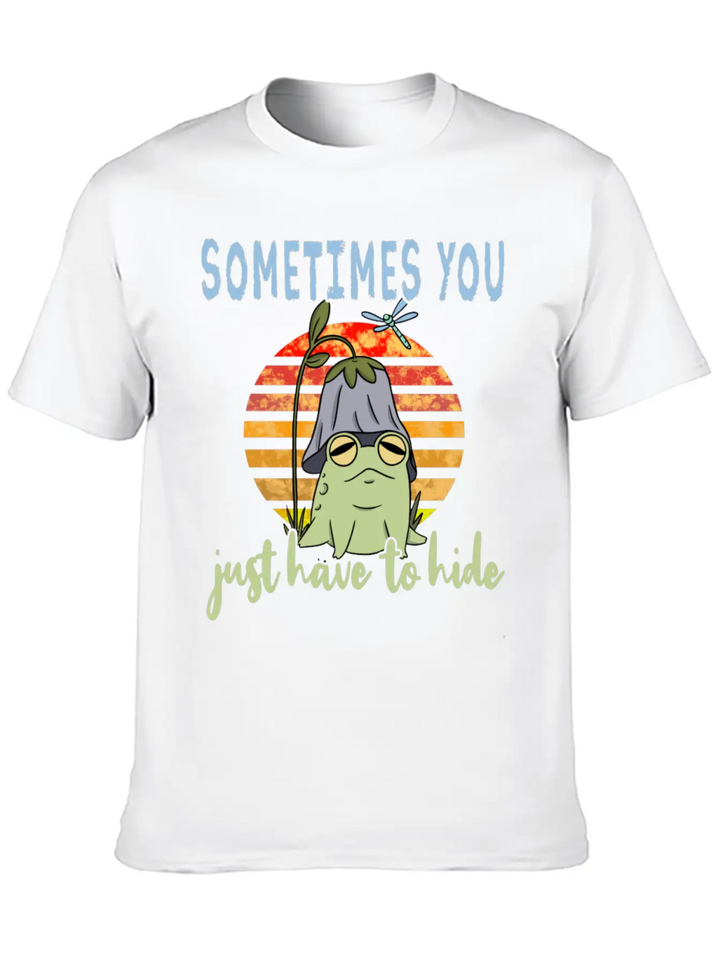 Depression Depression Frog Unisex Casual T-Shirt – Clean Design For Daily Comfort