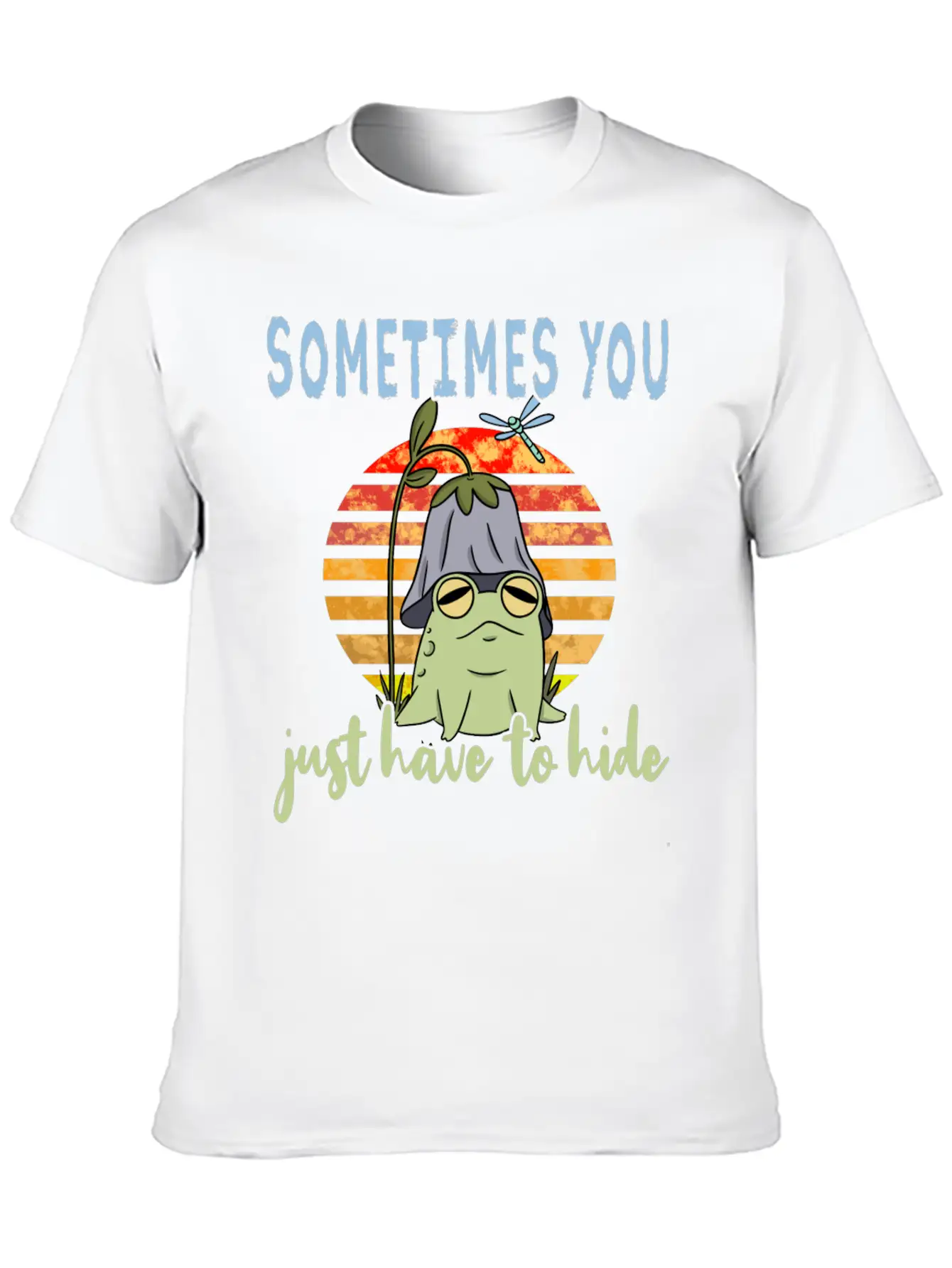 Depression Depression Frog Unisex Casual T-Shirt – Clean Design For Daily Comfort