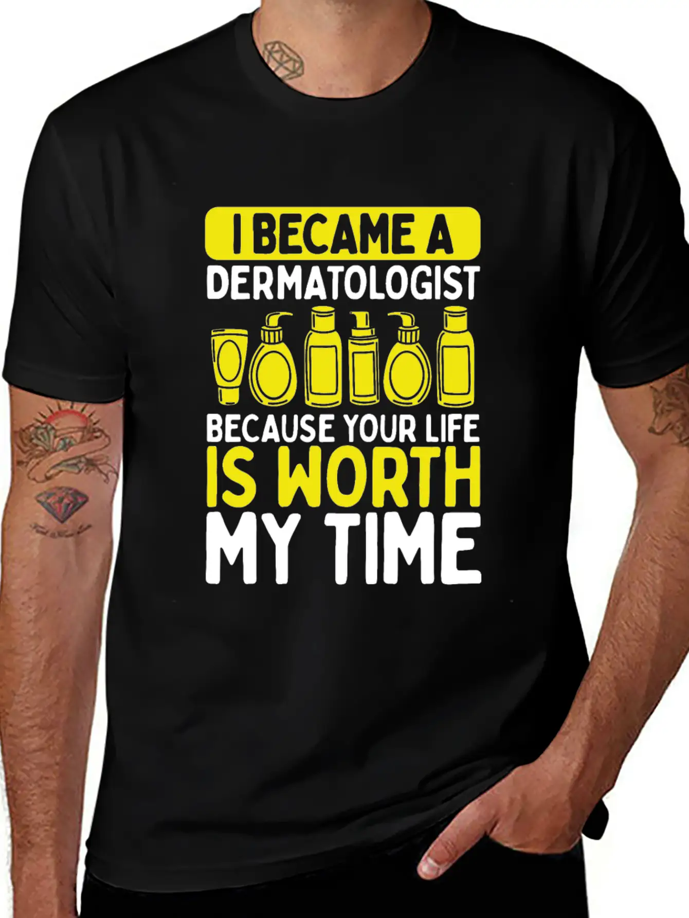 Dermatology Nurse Skin Doctor Care Dermatologist Stylish Everyday T-Shirt – Unisex Basic Cotton Tee