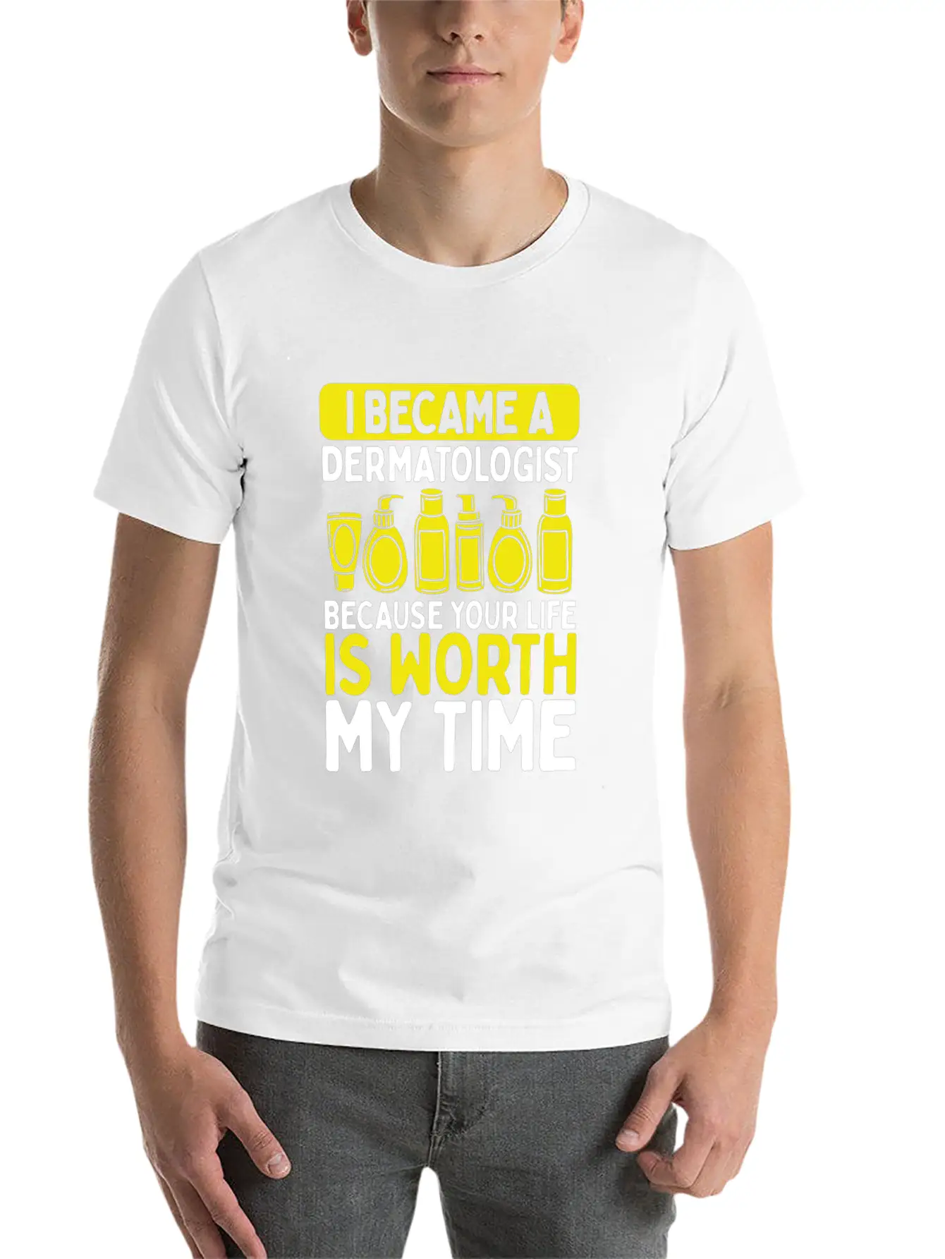 Dermatology Nurse Skin Doctor Care Dermatologist Stylish Everyday T-Shirt – Unisex Basic Cotton Tee