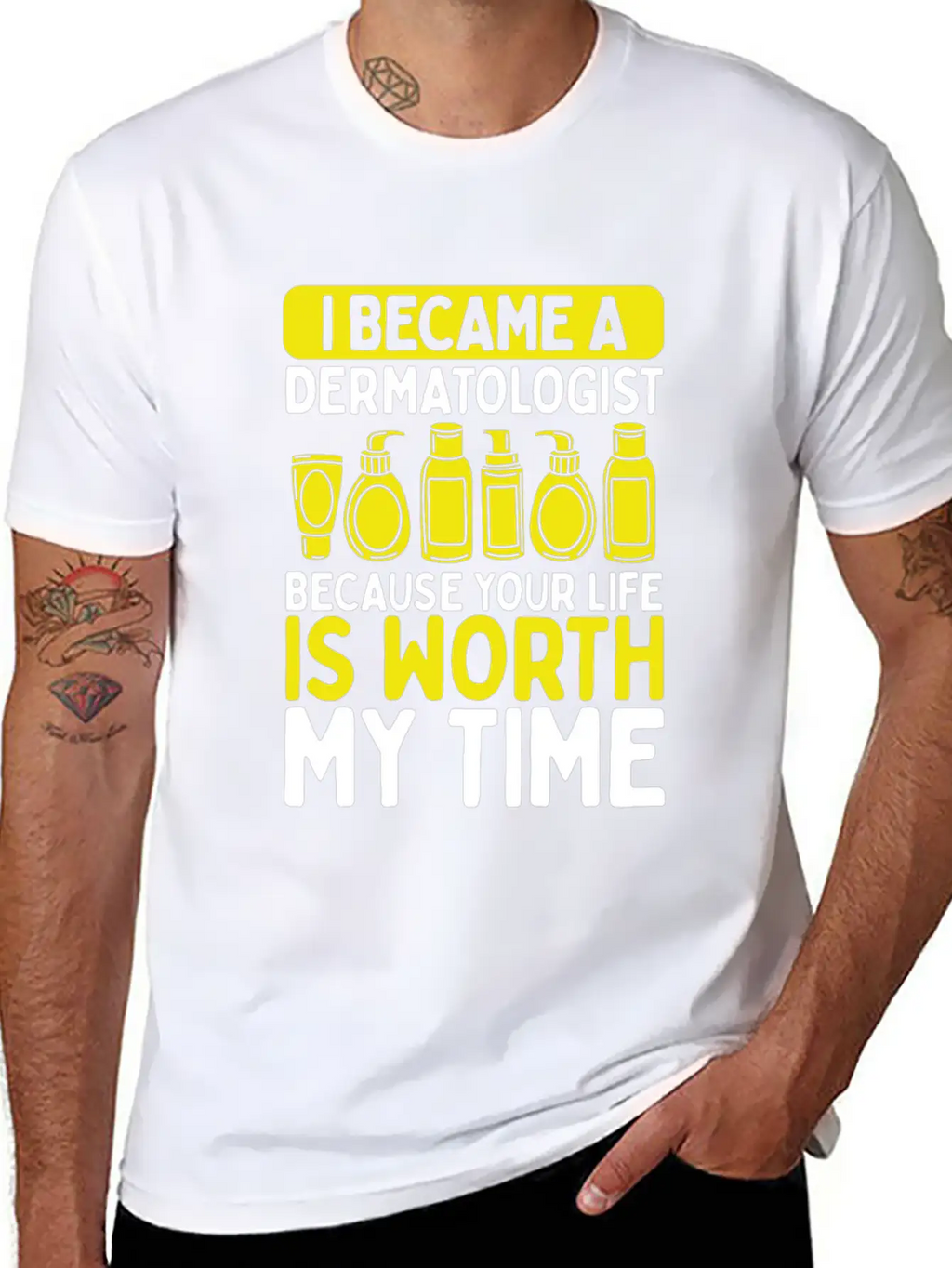 Dermatology Nurse Skin Doctor Care Dermatologist Stylish Everyday T-Shirt – Unisex Basic Cotton Tee