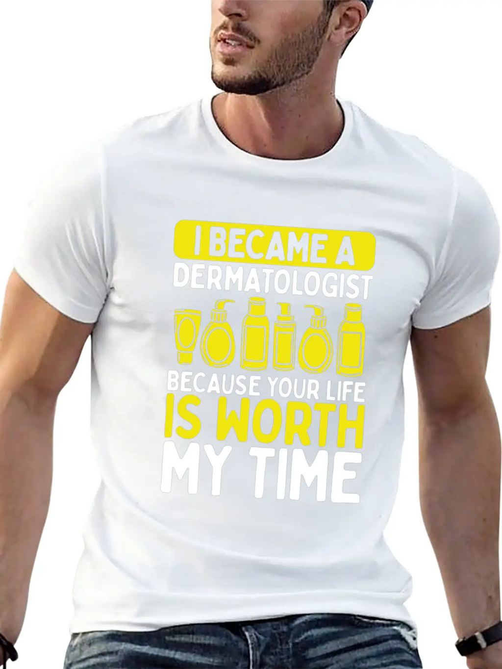 Dermatology Nurse Skin Doctor Care Dermatologist Stylish Everyday T-Shirt – Unisex Basic Cotton Tee