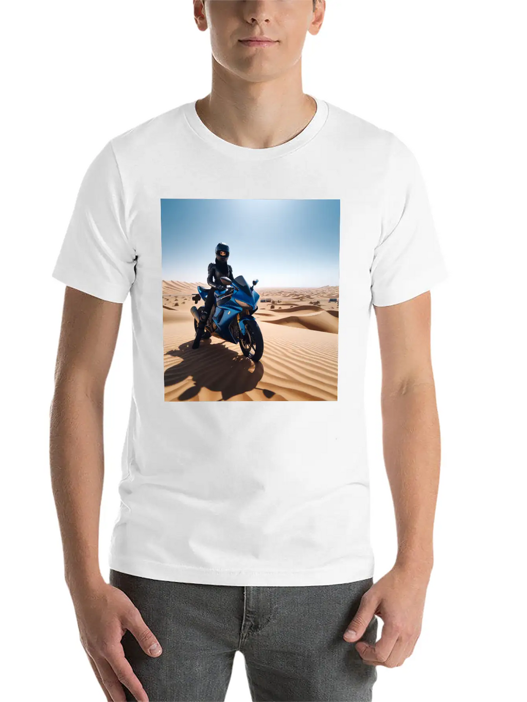DESERT BIKE Stylish Everyday T-Shirt – Unisex Basic Cotton Tee
