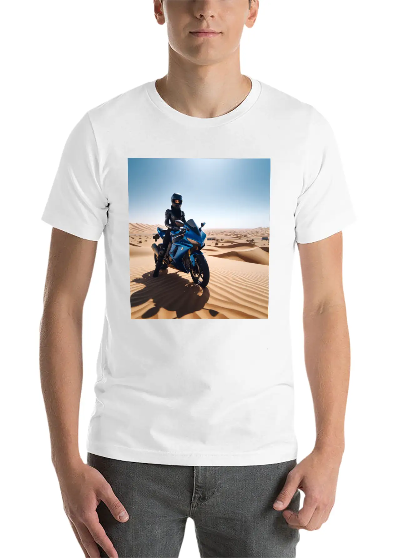 DESERT BIKE Stylish Everyday T-Shirt – Unisex Basic Cotton Tee