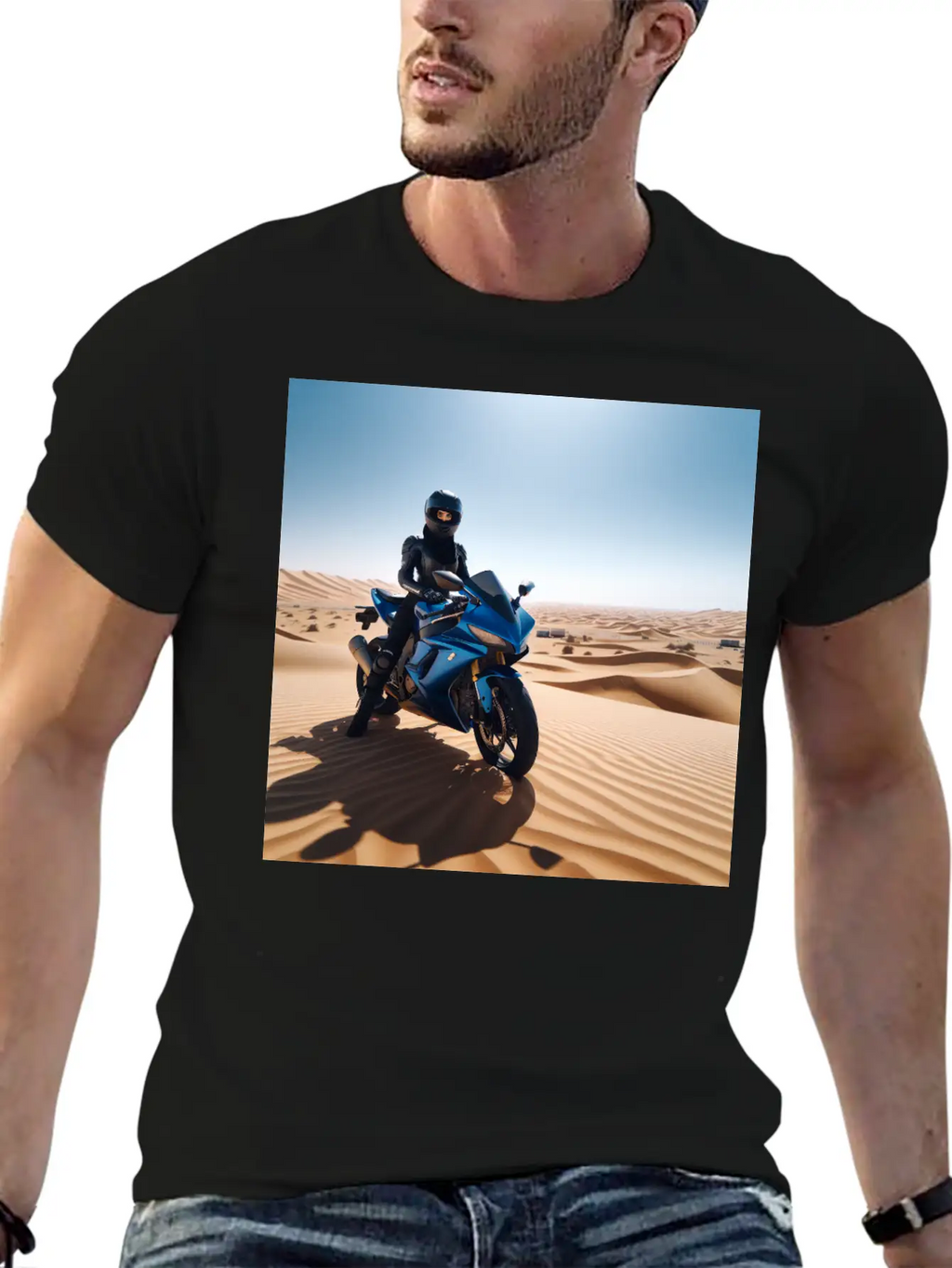 DESERT BIKE Stylish Everyday T-Shirt – Unisex Basic Cotton Tee