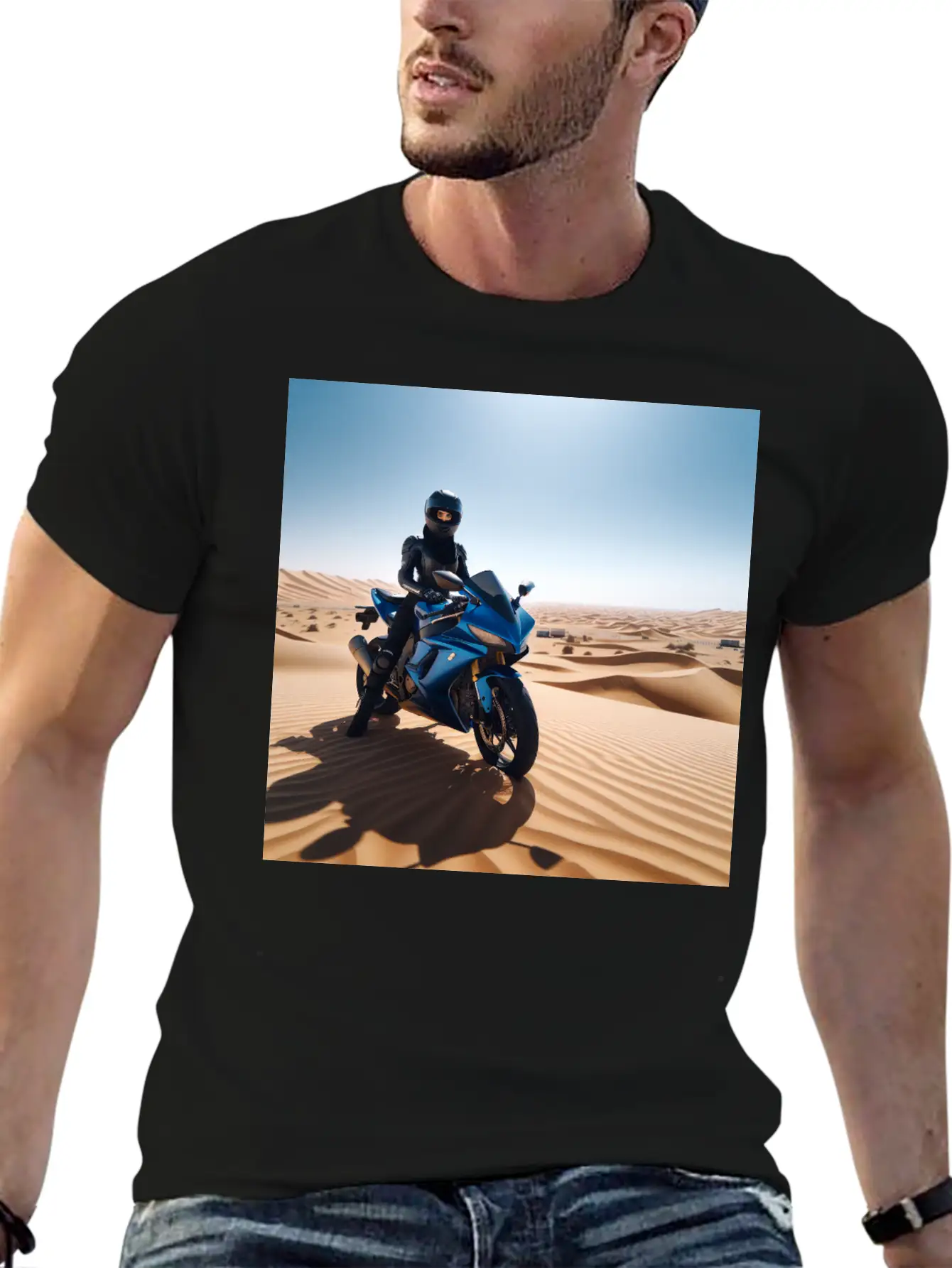 DESERT BIKE Stylish Everyday T-Shirt – Unisex Basic Cotton Tee