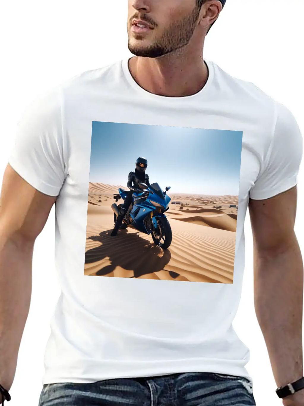 DESERT BIKE Stylish Everyday T-Shirt – Unisex Basic Cotton Tee