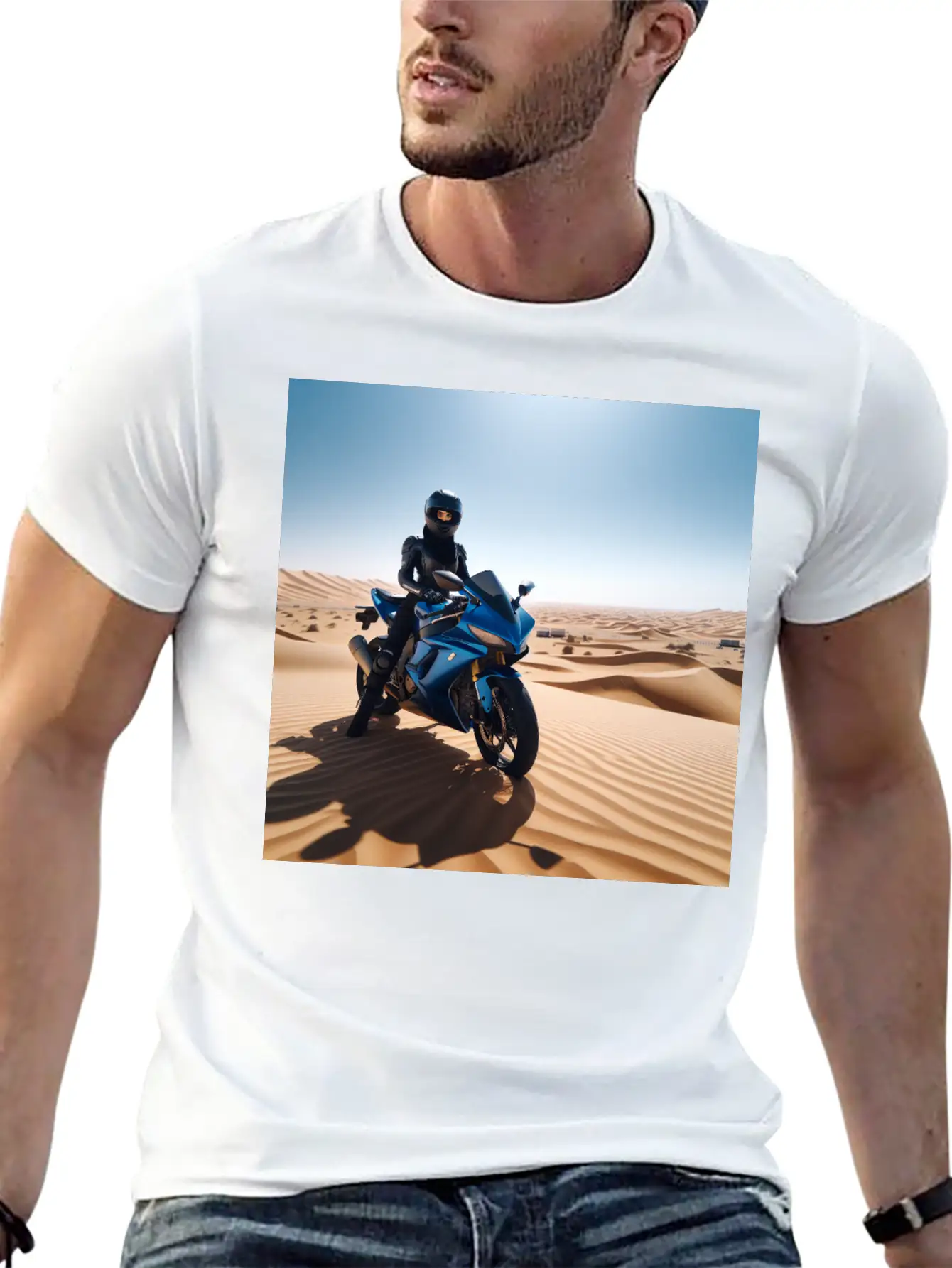 DESERT BIKE Stylish Everyday T-Shirt – Unisex Basic Cotton Tee