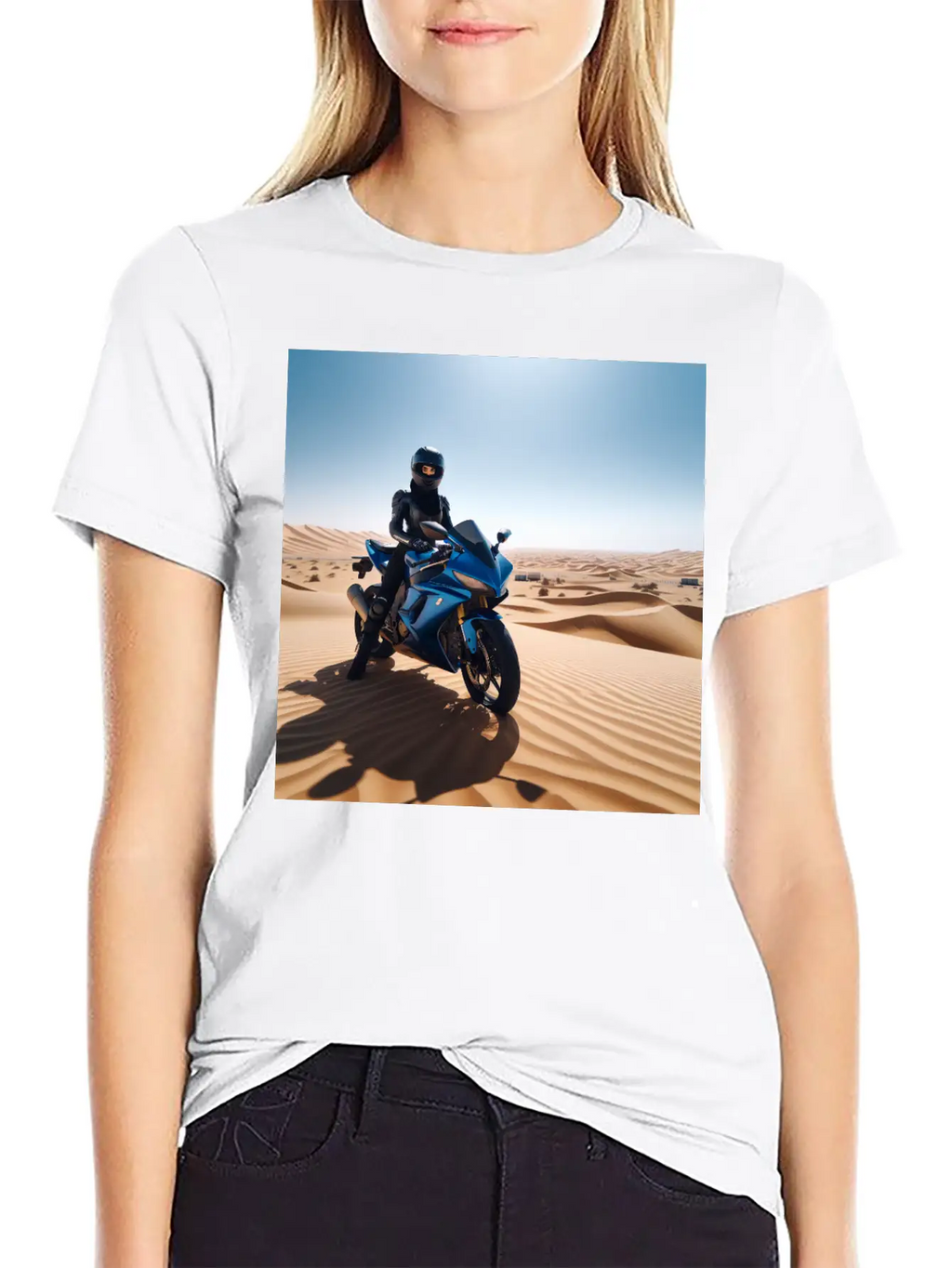 DESERT BIKE Stylish Everyday T-Shirt – Unisex Basic Cotton Tee