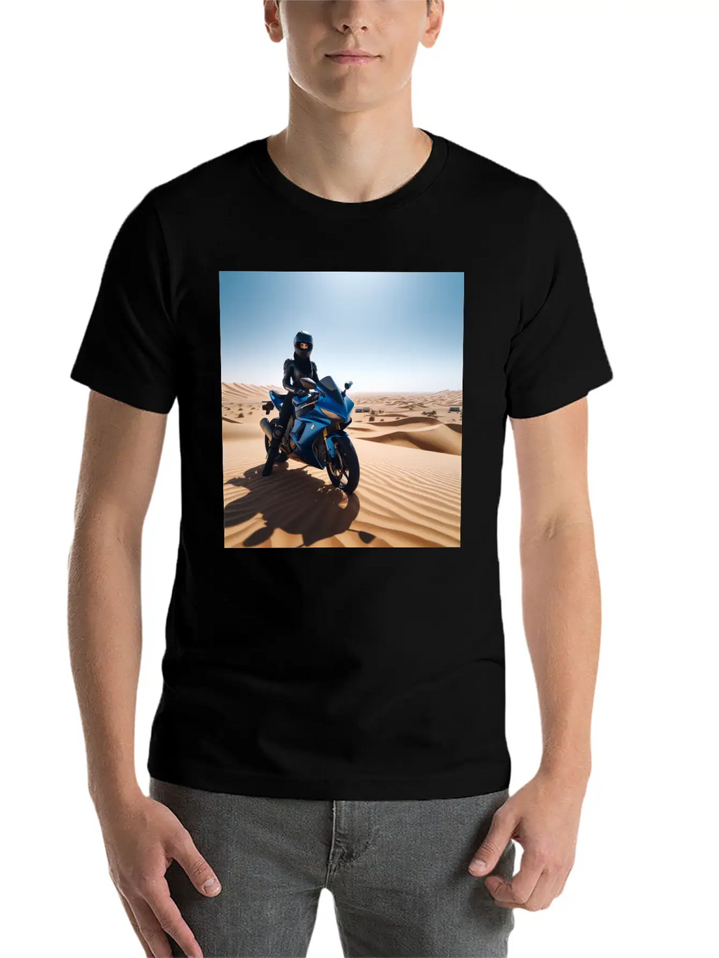 DESERT BIKE Stylish Everyday T-Shirt – Unisex Basic Cotton Tee